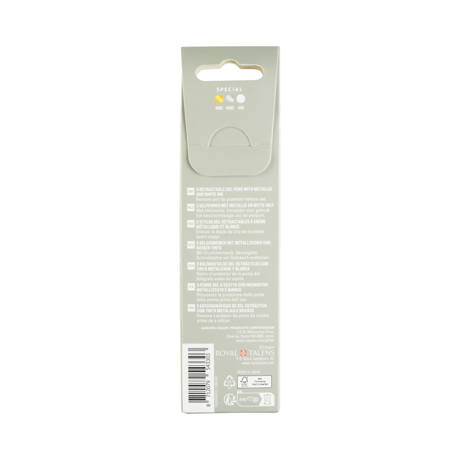 Gelly Roll Retractable Set Special 3 Stück von Royal Talens