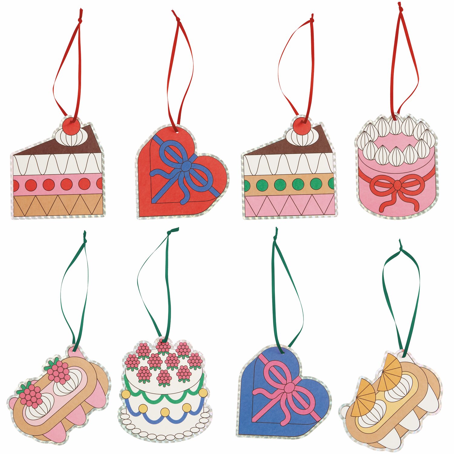 Rico Design x Redfries Geschenkanhänger Eye Candy 8-teilig von Rico Design