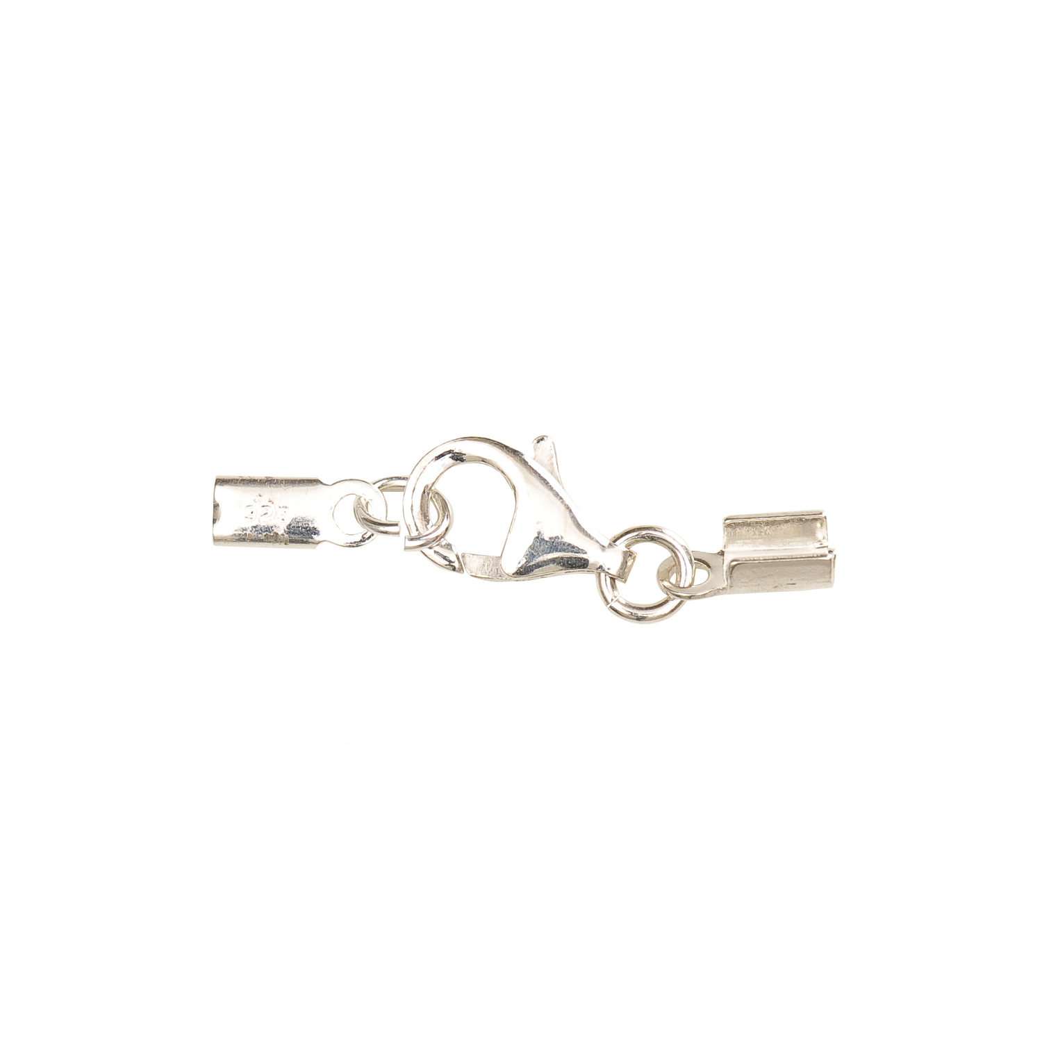 Lederbandverschluss 38x10mm 925er Silber