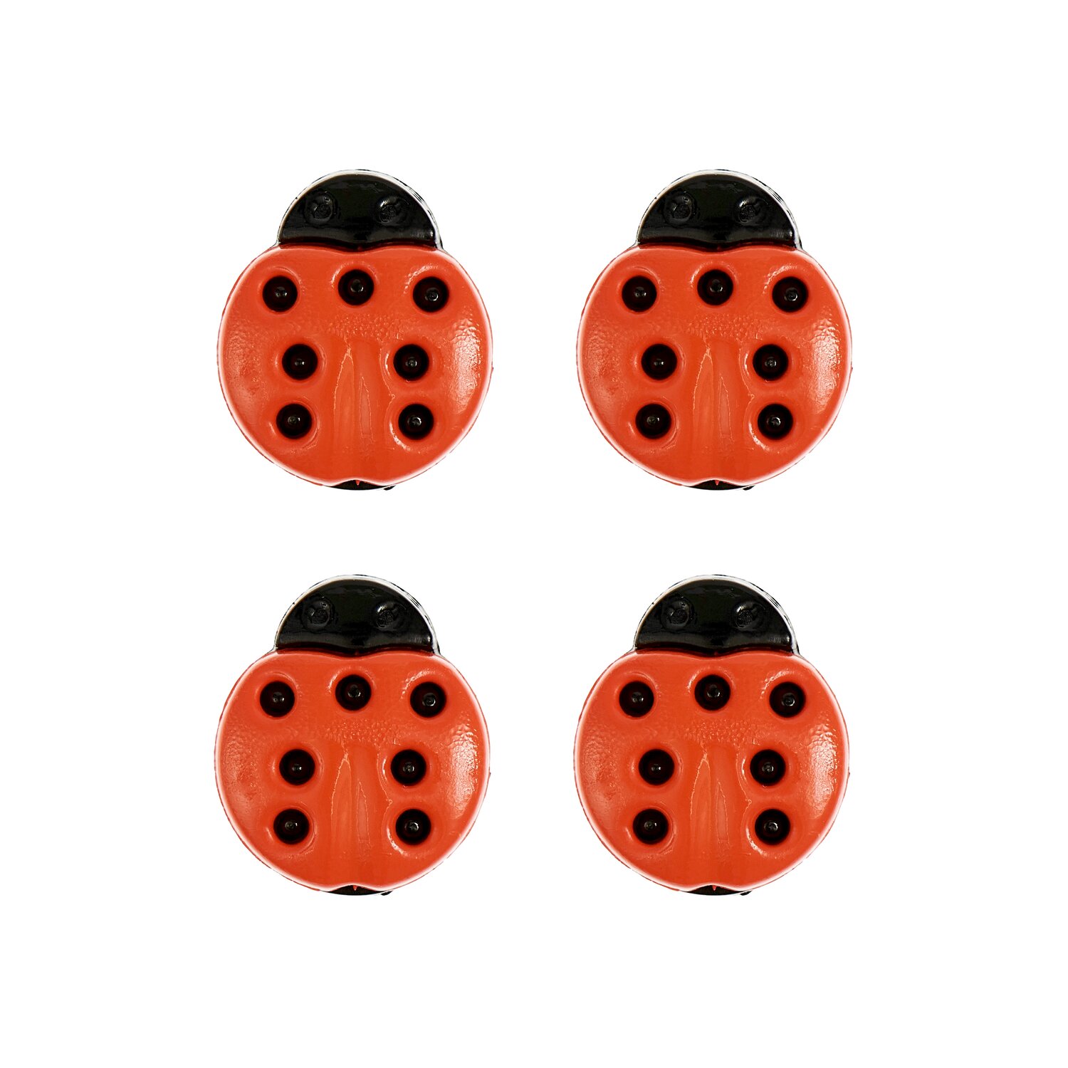 Knöpfe Marienkäfer Rot 1,3x1,5cm 4 Stück von Rico Design