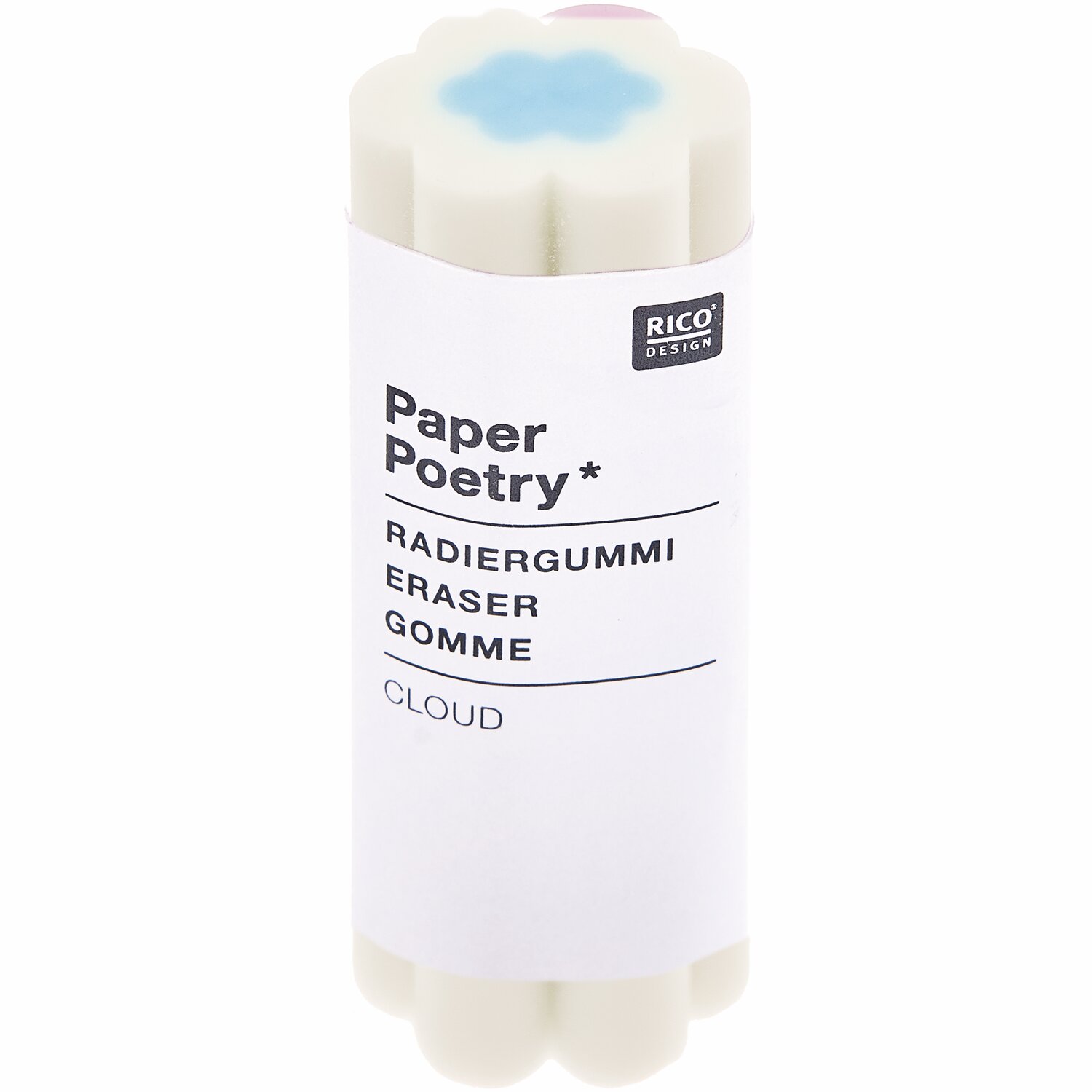 Rico Design x Redfries Radiergummi Wolke Eye Candy 1,5x2,1x6cm Farbe Weiß/Blau von Rico Design
