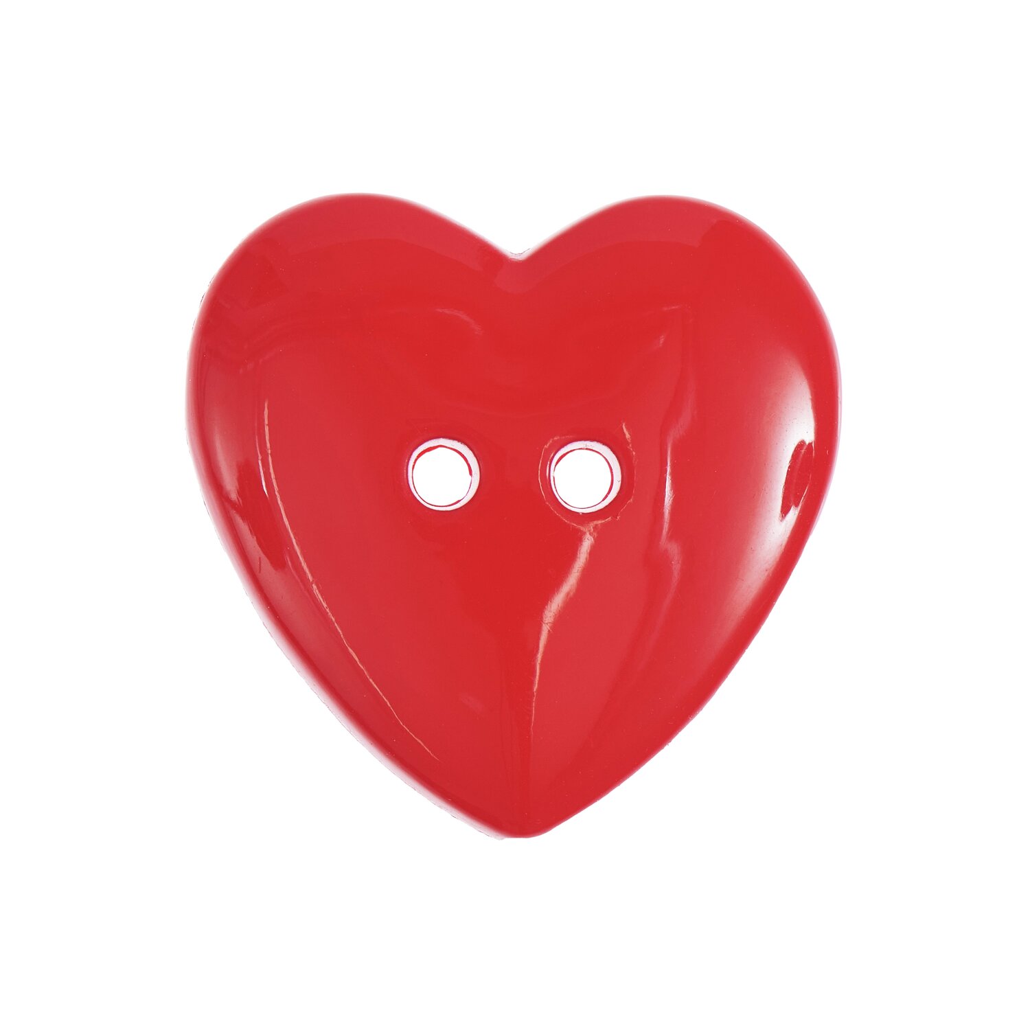 Knopf Herz Rot 2,9x2,9cm