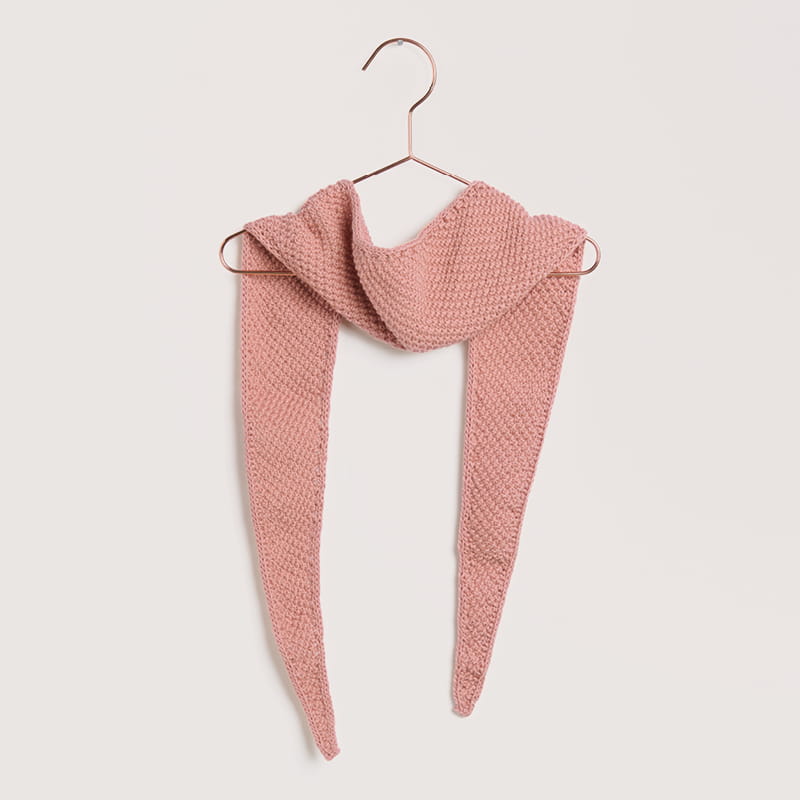 Gestricktes Tuch in Rosa: Modell 12 aus dem Heft Luxury Knits Summer Pieces