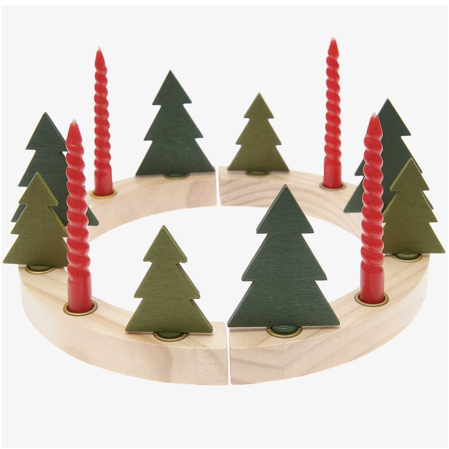 Adventskranzfiguren Tanne 8 Stück Adventskranzfiguren Tanne 8 Stück
