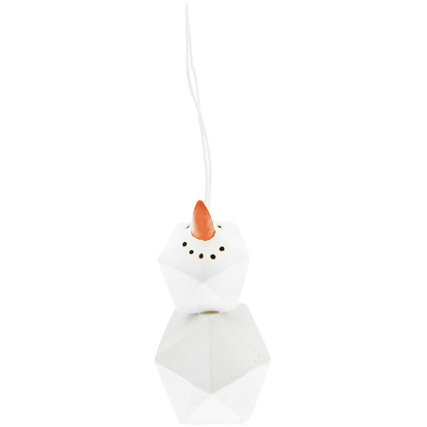 Hänger Schneemann Polyresin weiß 5cm Hänger Schneemann Polyresin weiß 5cm