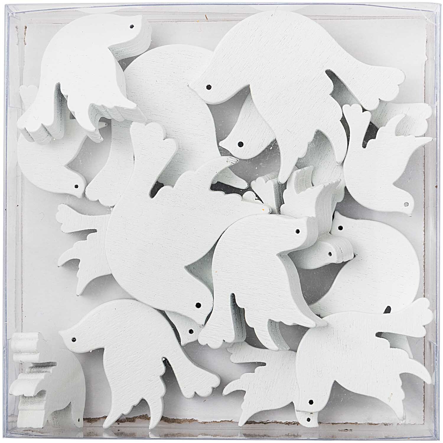 Streu Taube weiß 3-5cm 16 Stück