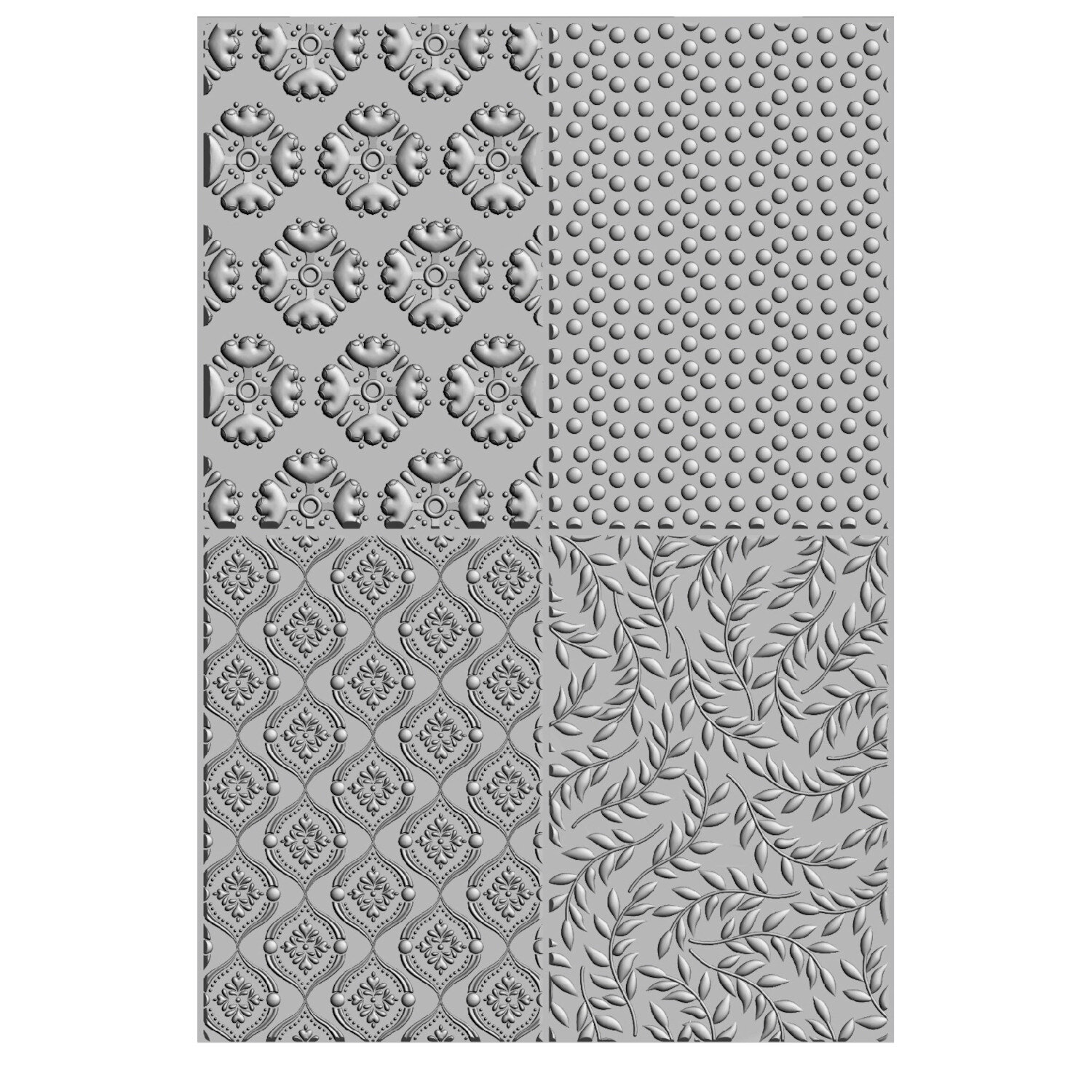 3D-Embossing Folder Textured Impressions Posh Patterns von idee. Creativmarkt