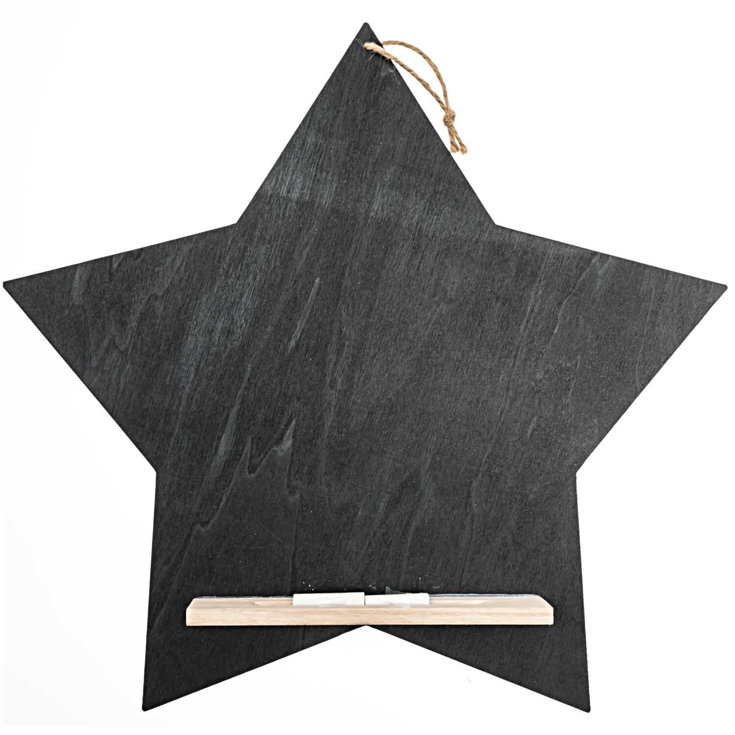 Memoboard Stern mit Kreide 41,5x40cm