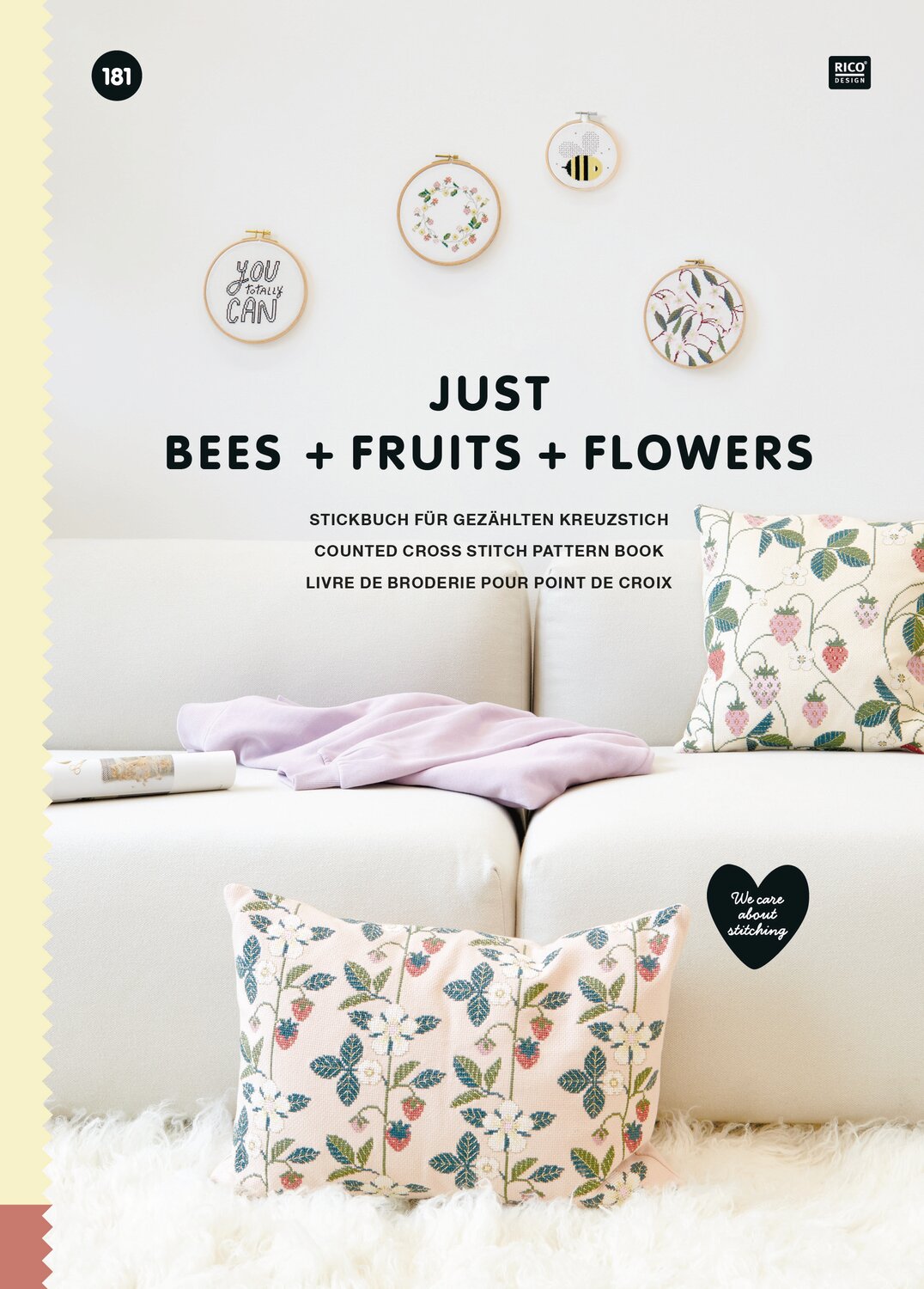 Stickbuch Just Bees + Fruits + Flowers  181 von Rico Design