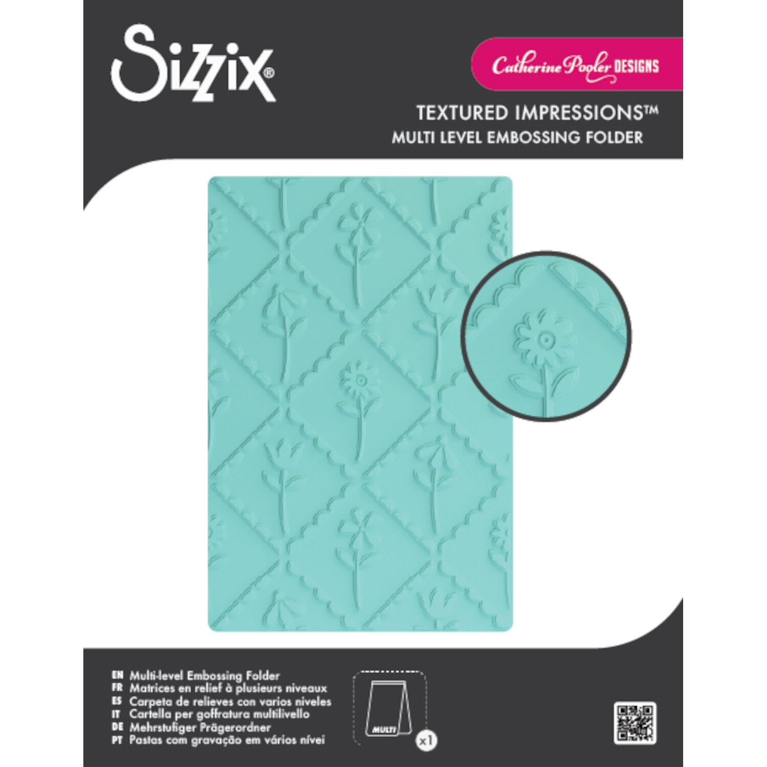 Embossing Folder Framed Florals von idee. Creativmarkt 