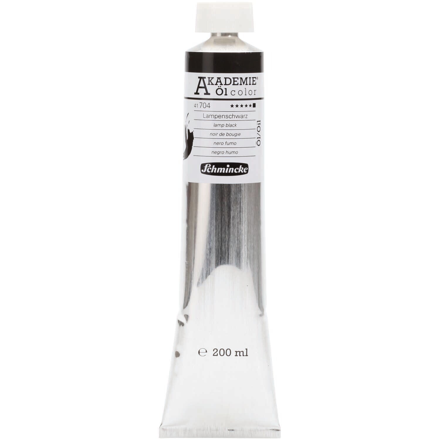Akademie Öl lampenschwarz 200ml