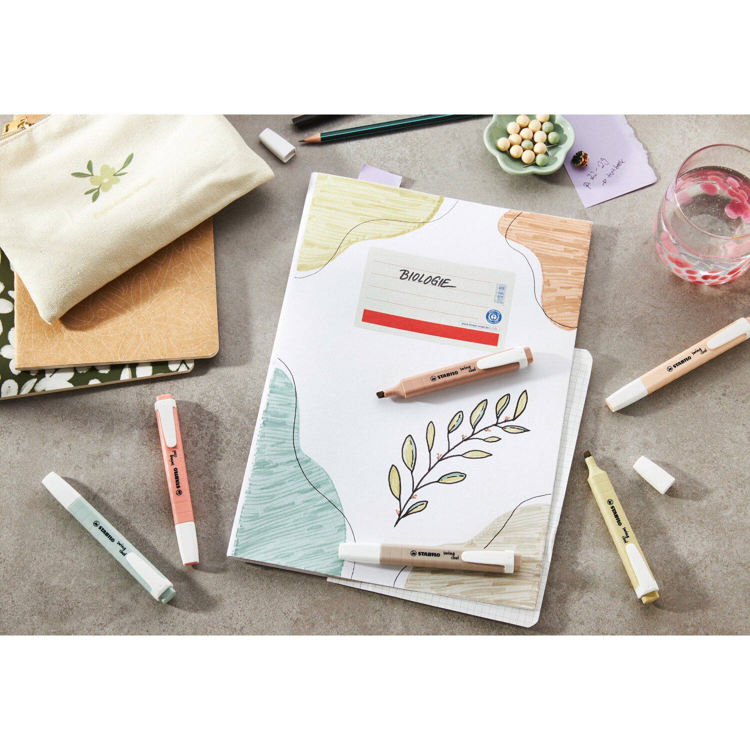 STABILO swing cool Textmarker Nature 6 Stück von STABILO International 