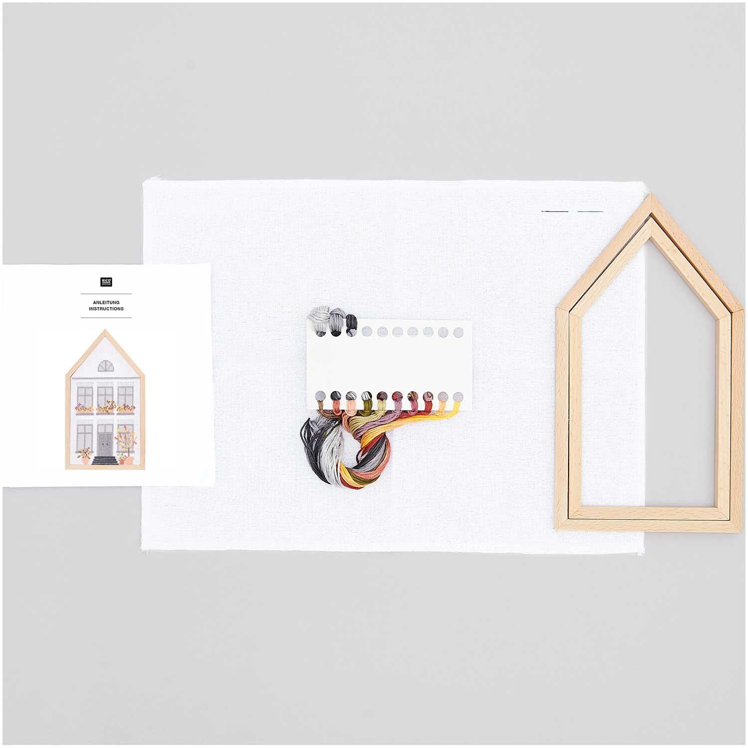 Stickpackung Herbsthaus mittel 12x22,5cm Stickpackung Herbsthaus mittel 12x22,5cm