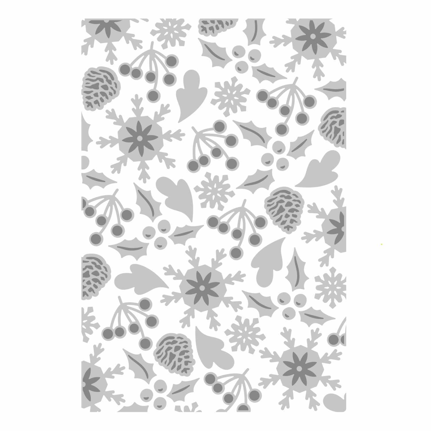 3D Textured Impressions Embossing Folder Winter Pattern by Jennifer Ogborn 3D Textured Impressions Embossing Folder Winter Pattern by Jennifer Ogborn