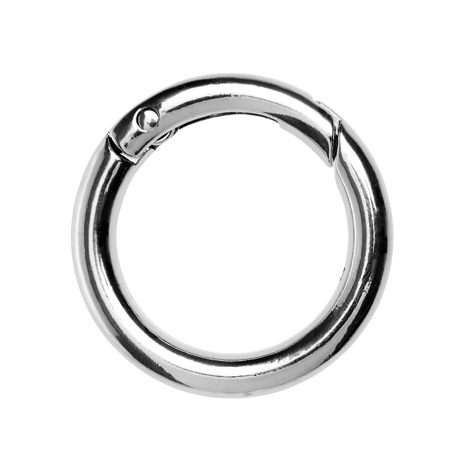 Karabiner-Ring Ø3,5cm Farbe Silber von Rico Design
