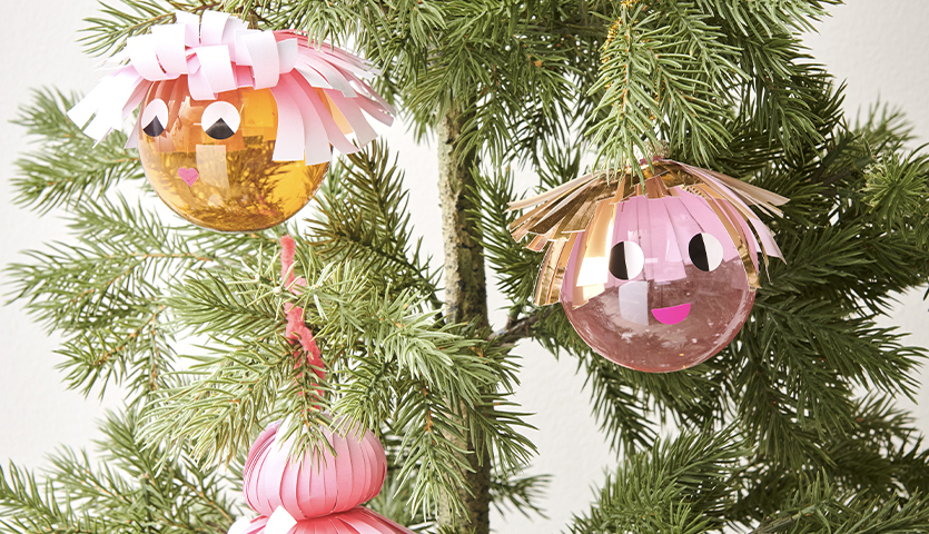 Bastelanleitung Poppige Christbaumkugeln Bastelanleitung Poppige Christbaumkugeln