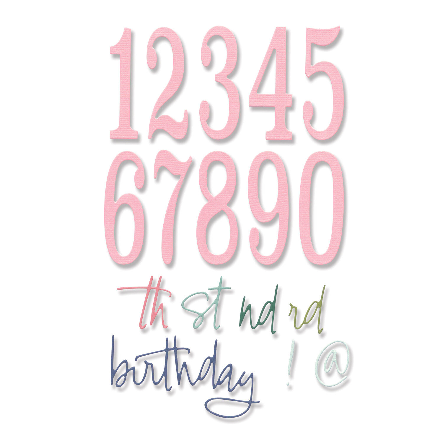 Thinlits Set Fabulous Birthday Numbers 15 Stück von idee. Creativmarkt