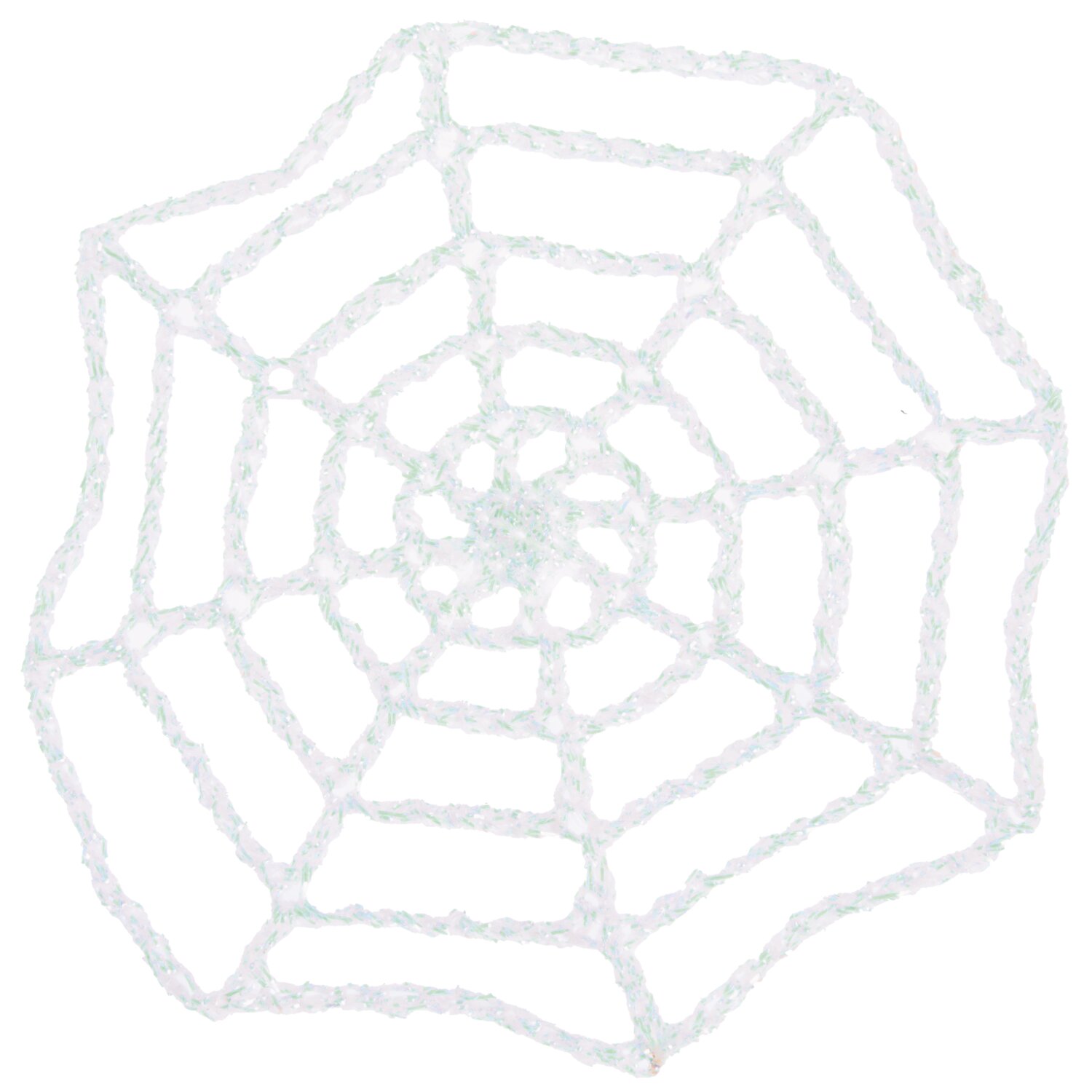 Ricorumi In the Meadow gehäkeltes Spinnennetz von Rico Design, filigranes weißes Deko-Motiv für kreative Herbst- und Halloween-Handarbeiten