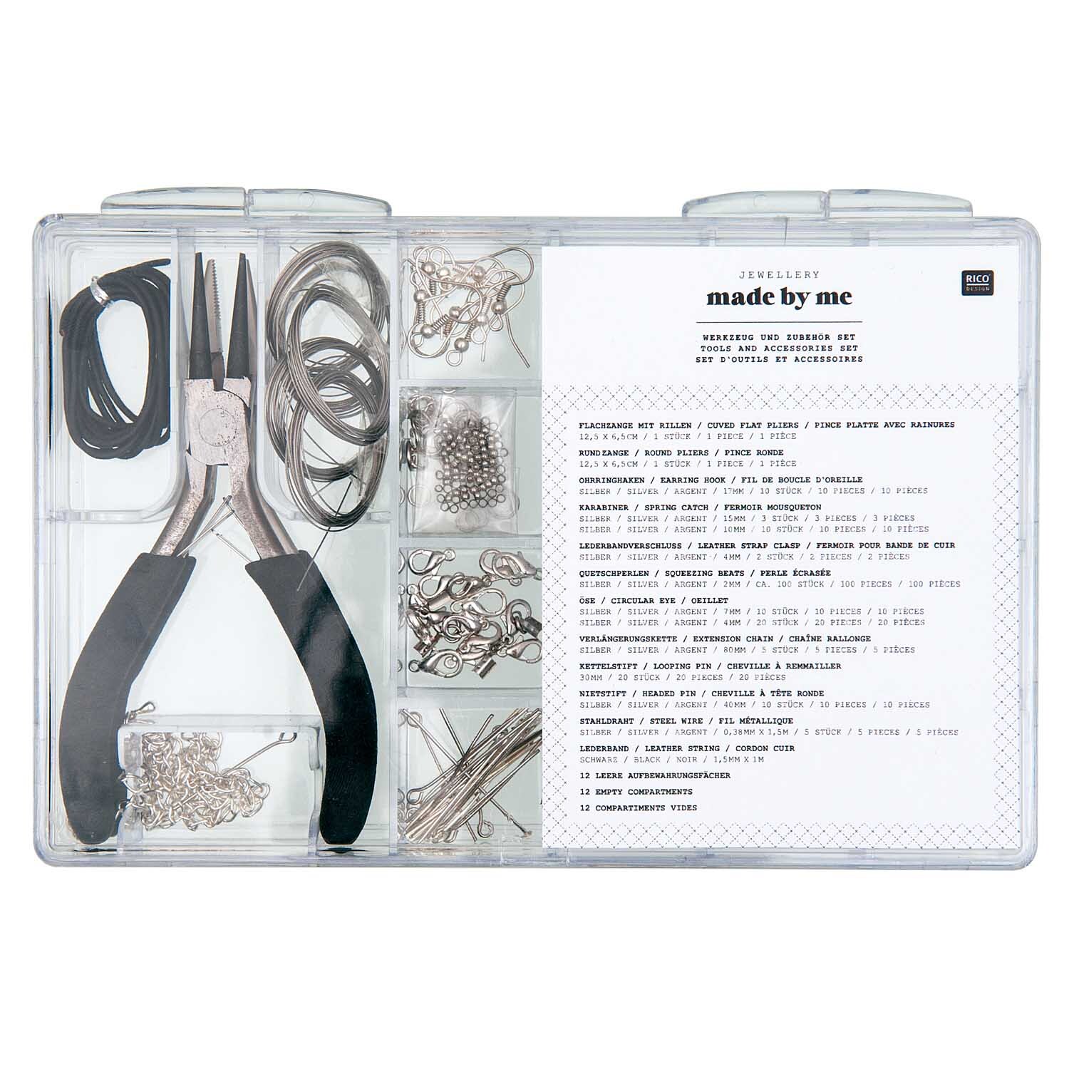 Schmuckwerkzeug und Zubehör Set ca. 198teilig