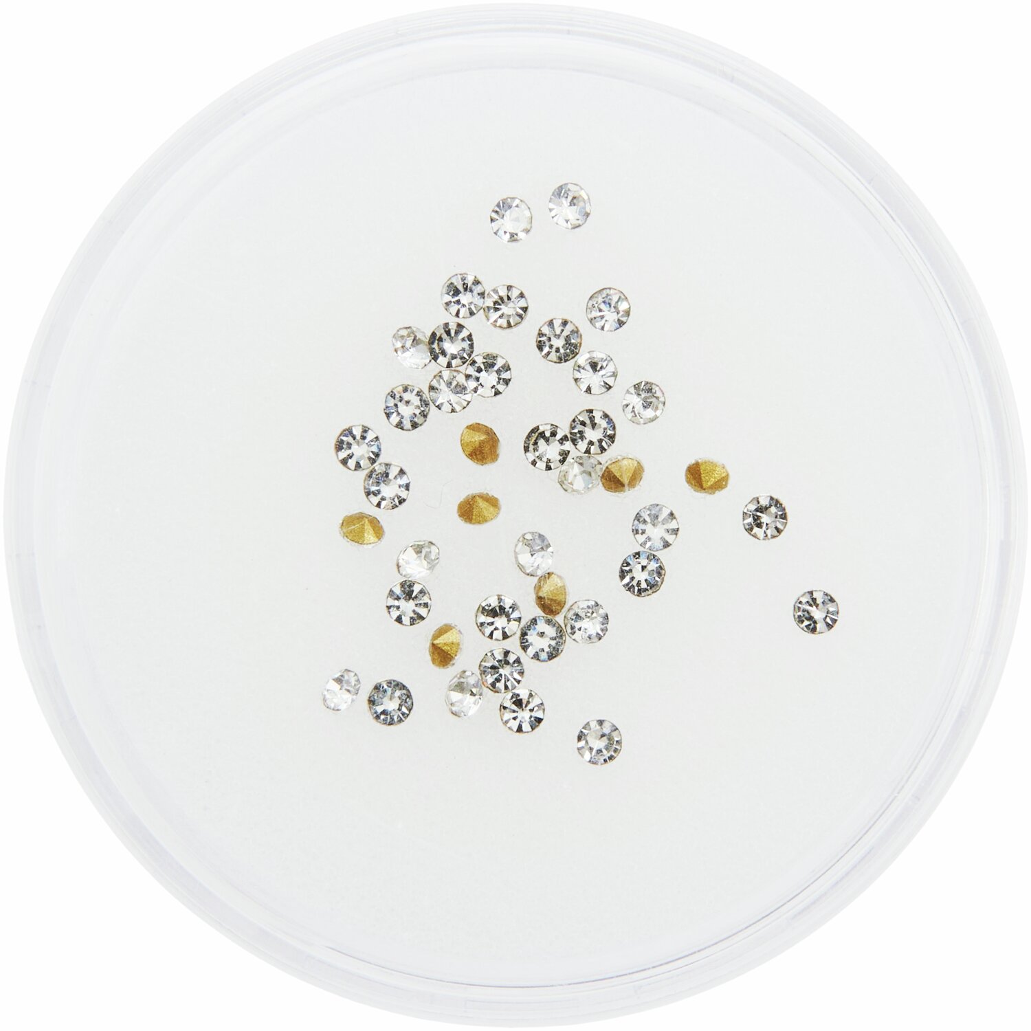 Strass-Steine spitz Crystal 1,8mm 40 Stück von Rico Design