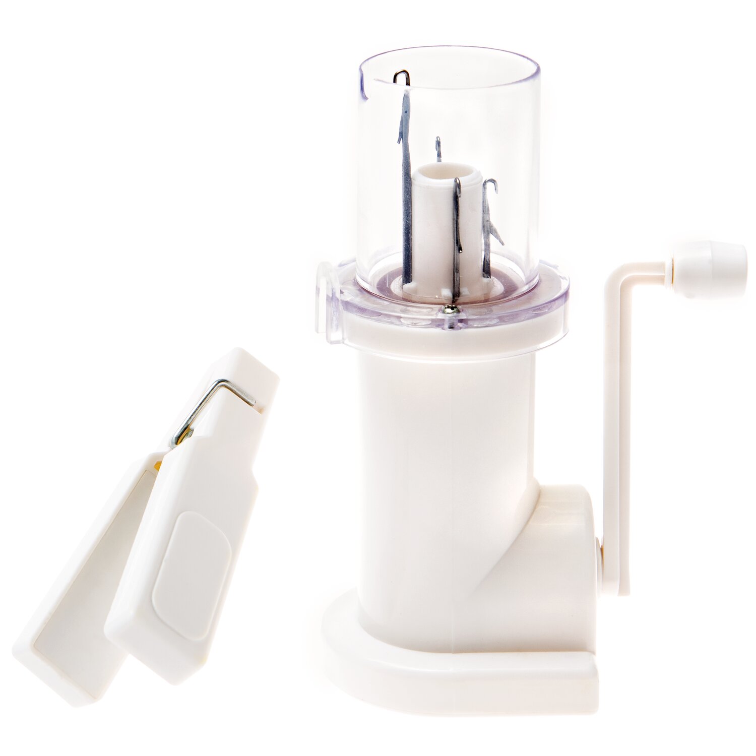 Strickmühle mit Klemmgewicht