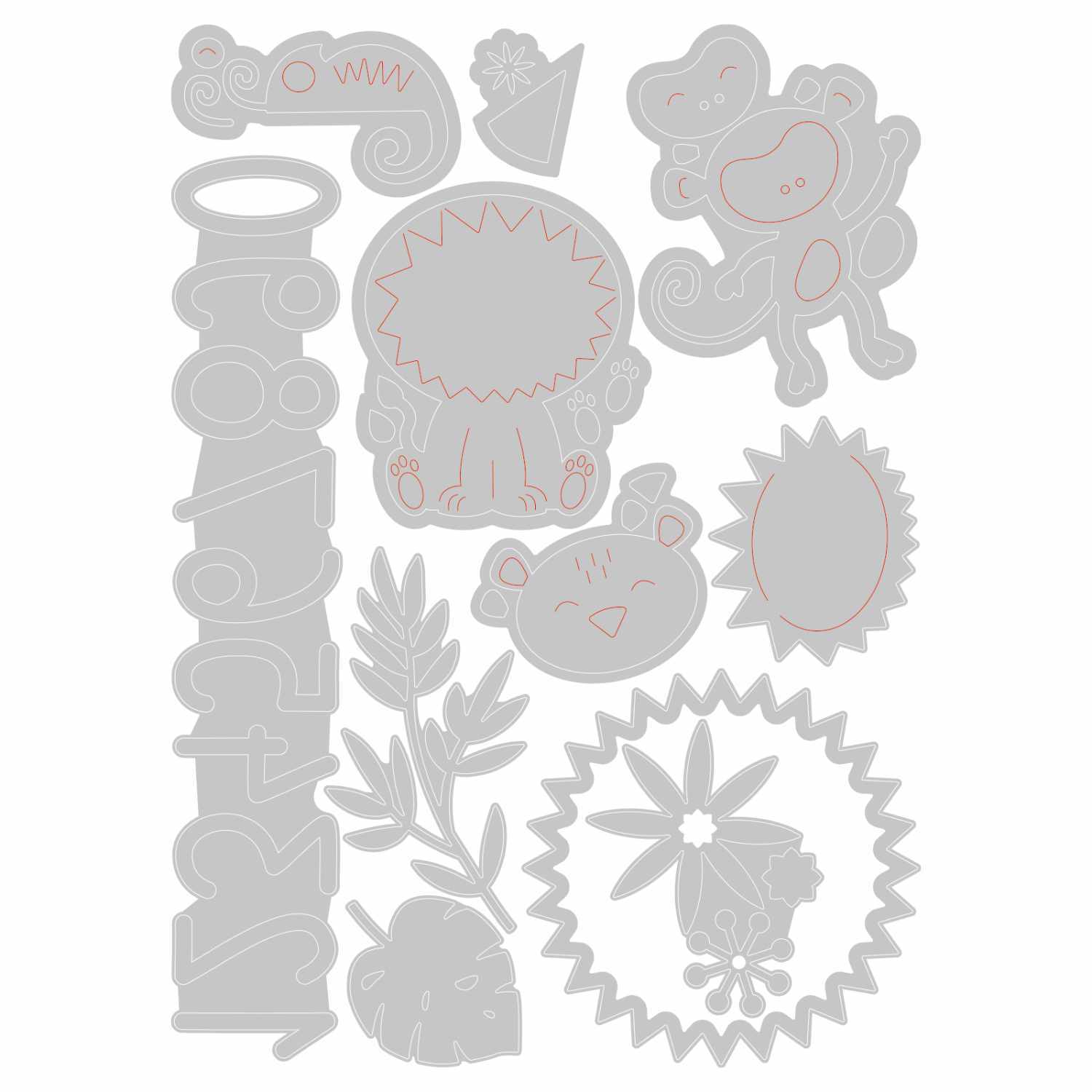 Thinlits Die Jungle Fun by Lisa Jones Thinlits Die Jungle Fun by Lisa Jones