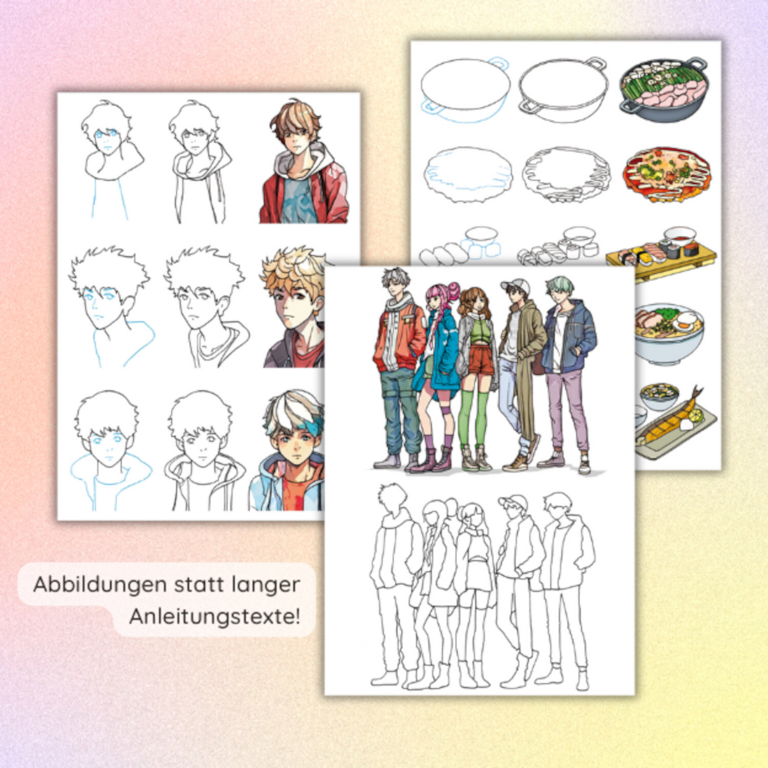 10 Manga Motive von frechverlag