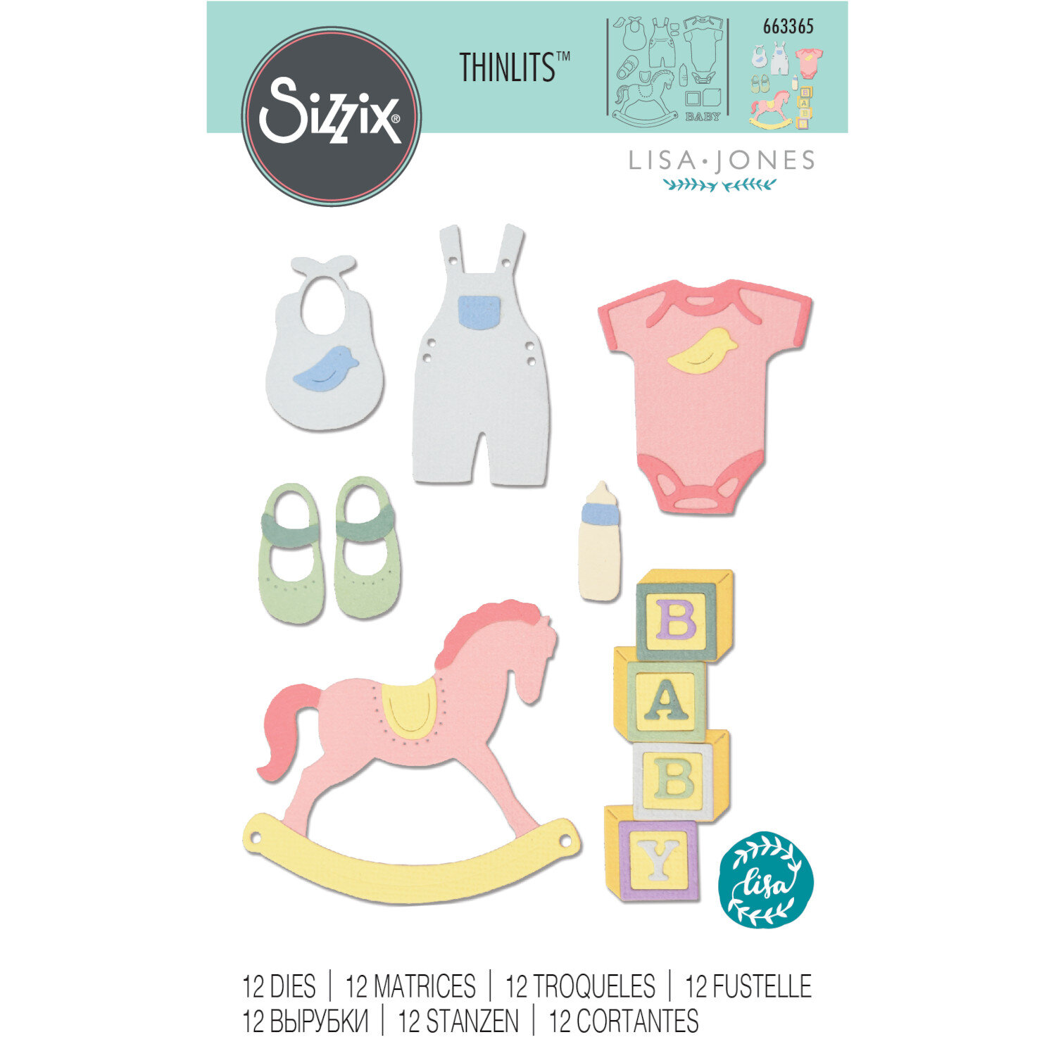 Thinlits Die Set New Baby #2 by Lisa Jones von idee. Creativmarkt