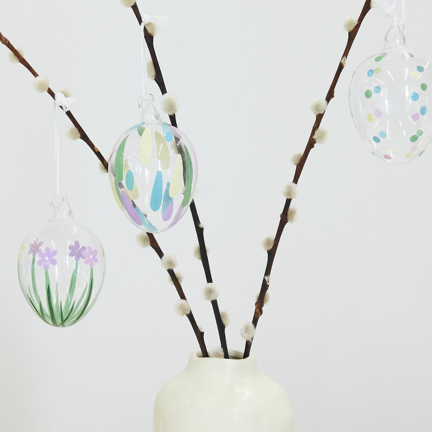 Glas Ei Blumenwiese 9xØ6cm von Rico Design