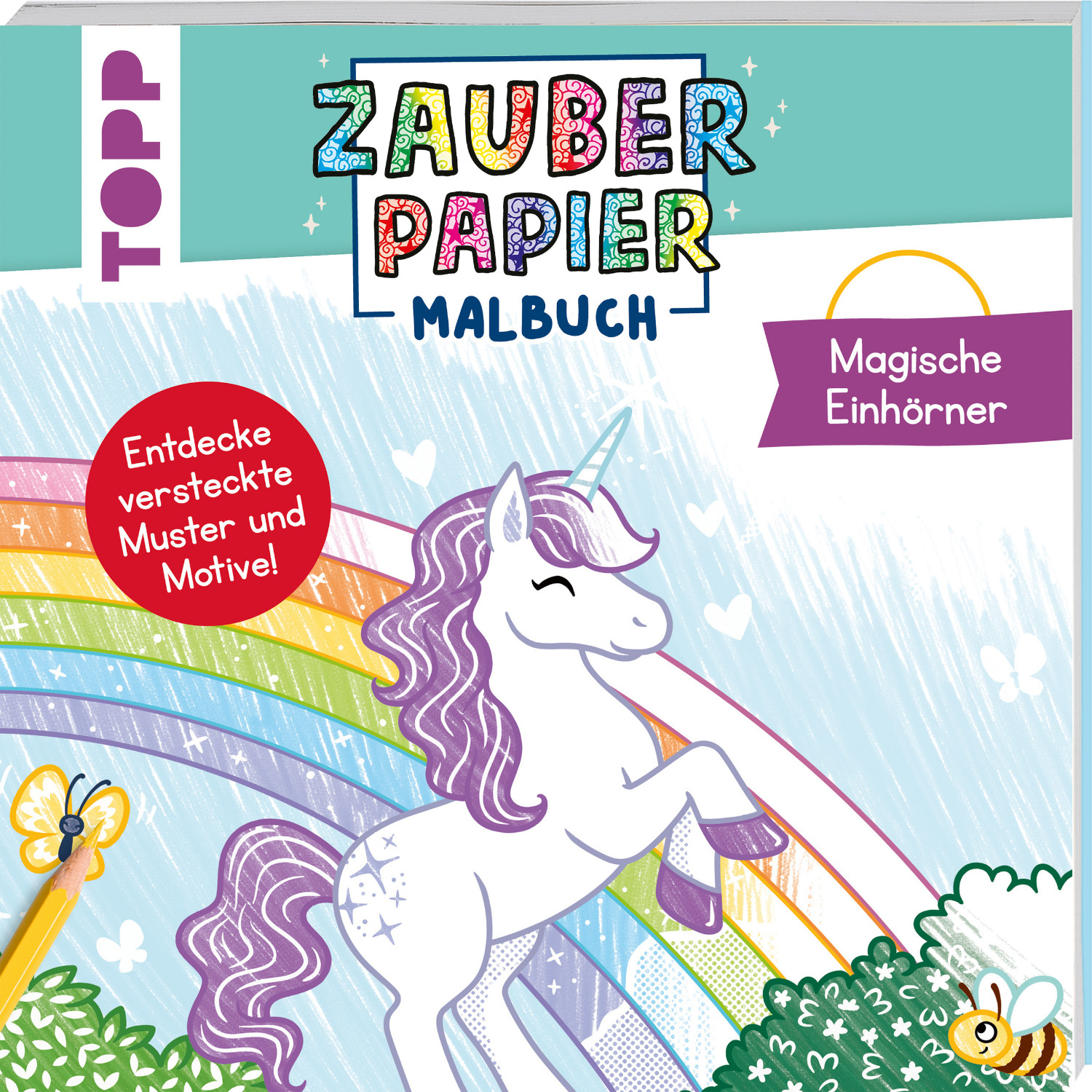 Zauberpapier Malbuch - Magische Einhörner