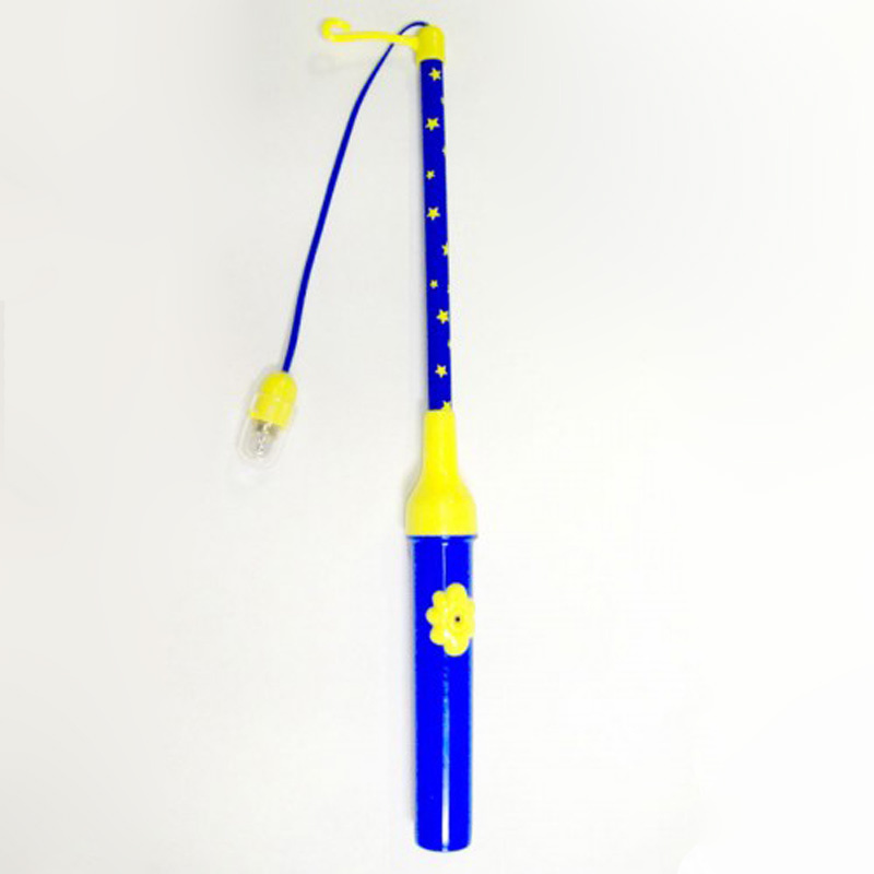 Laternenstab elektrisch mit Sternen blau-gelb 30cm