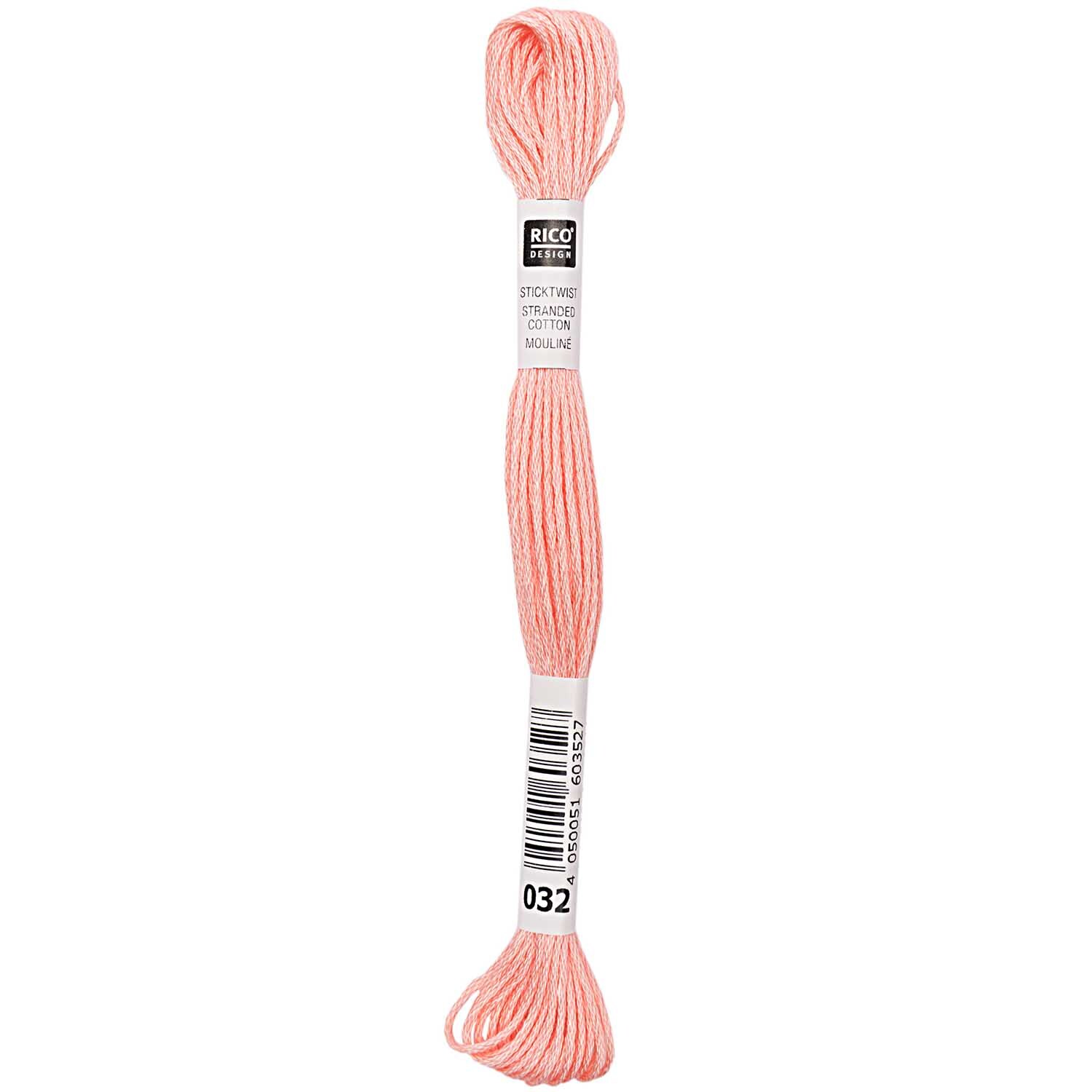 Rico Design Sticktwist 8m 032 Lachsrot 2077420