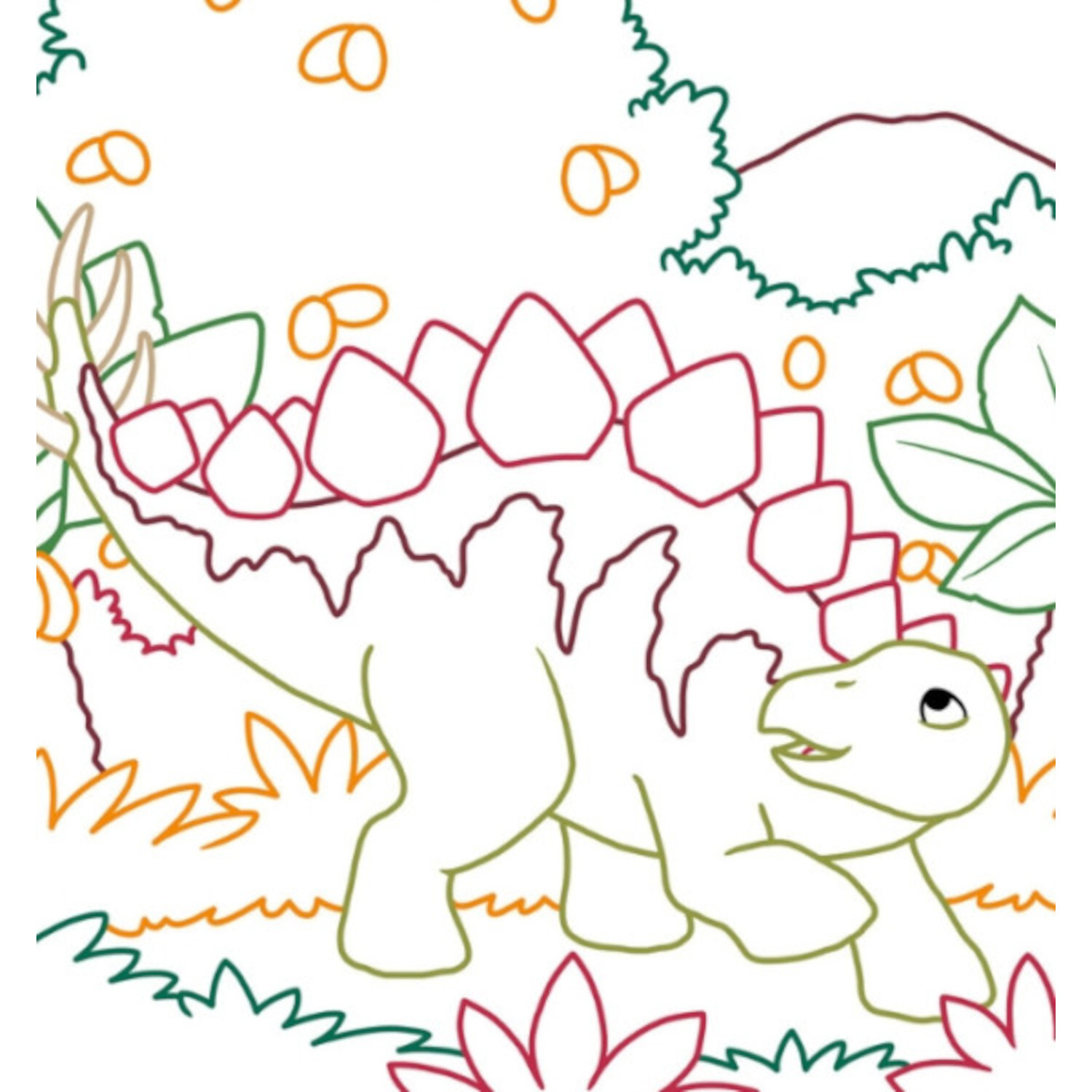 Zauberpapier Malbuch - Dinosaurier von frechverlag