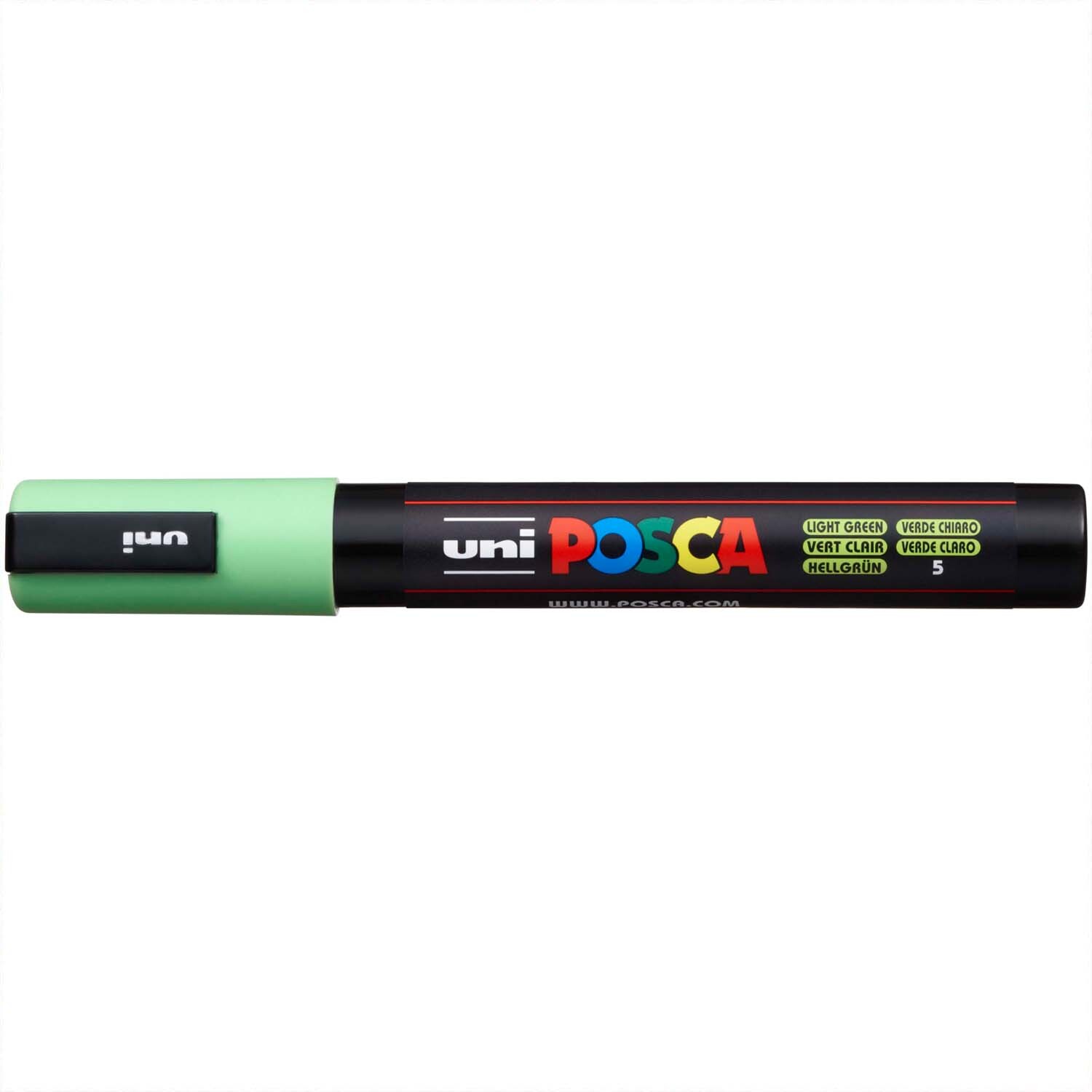 uni-ball 182566 - POSCA Marker mit mittelfeiner Rundspitze, hellgrün | Marker mit wasserbasierter Pigmenttinte, deckend, für nahezu alle Oberflächen, austauschbare Spitze - Bild 5