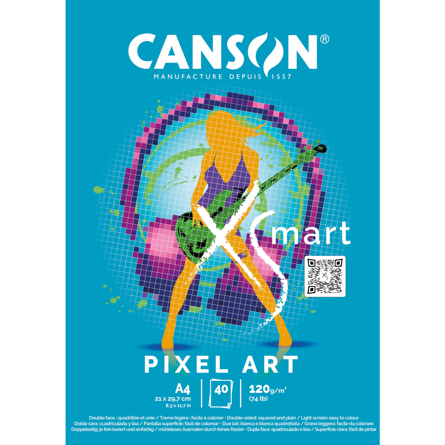 CANXSMART Pixel Art Block 40 Blatt