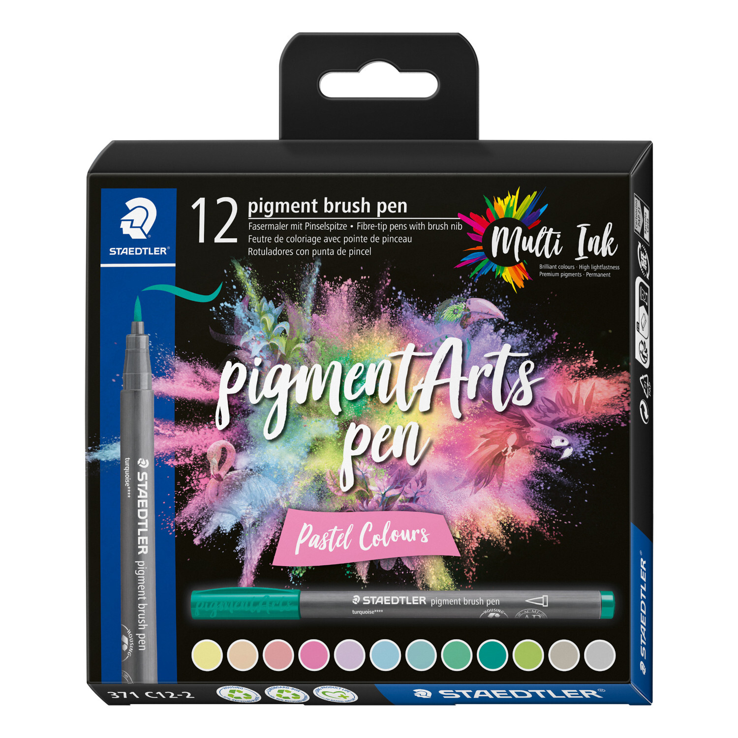 Pigment Brush Pen Pastell Set