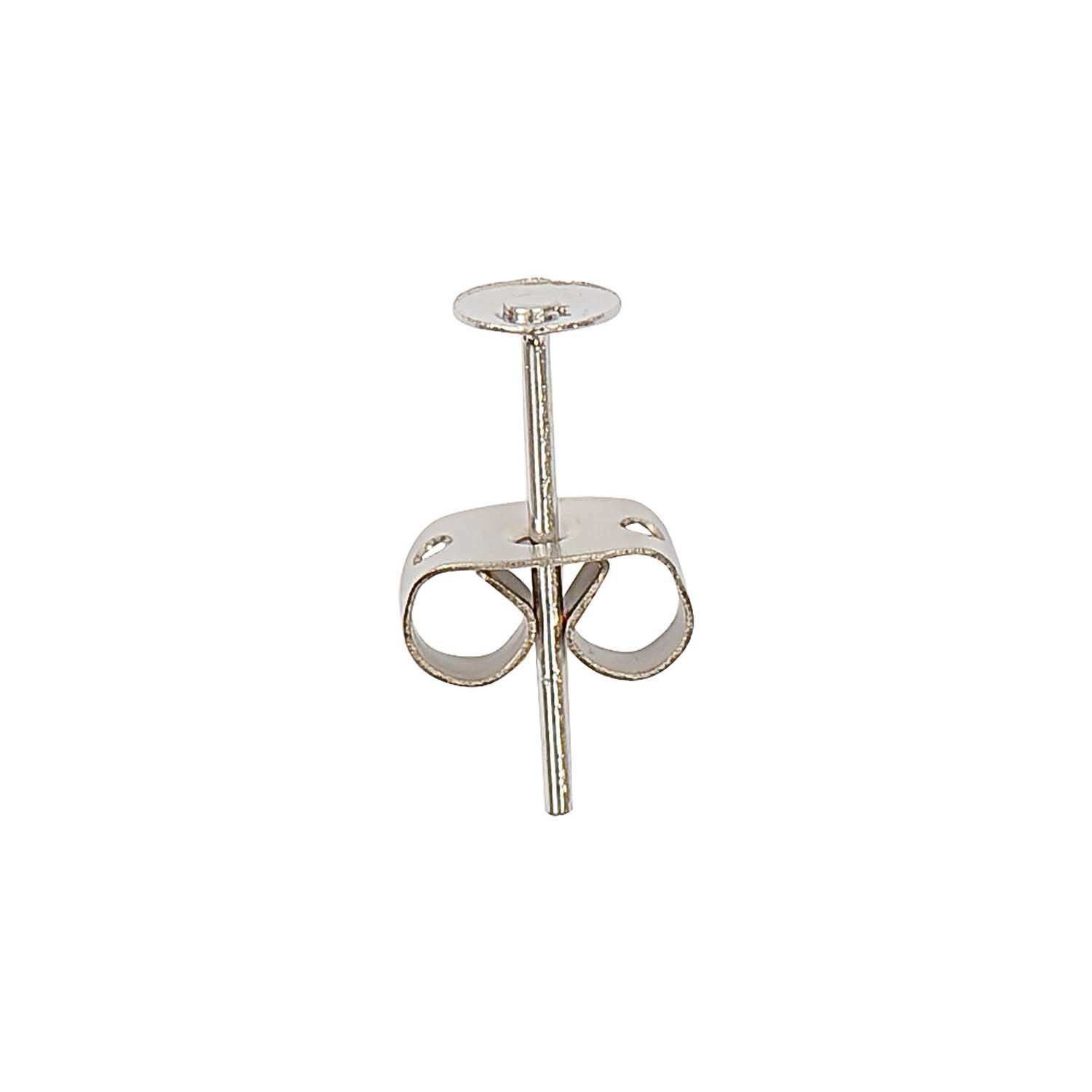 Klebestecker silber 13x4mm 2 Stück