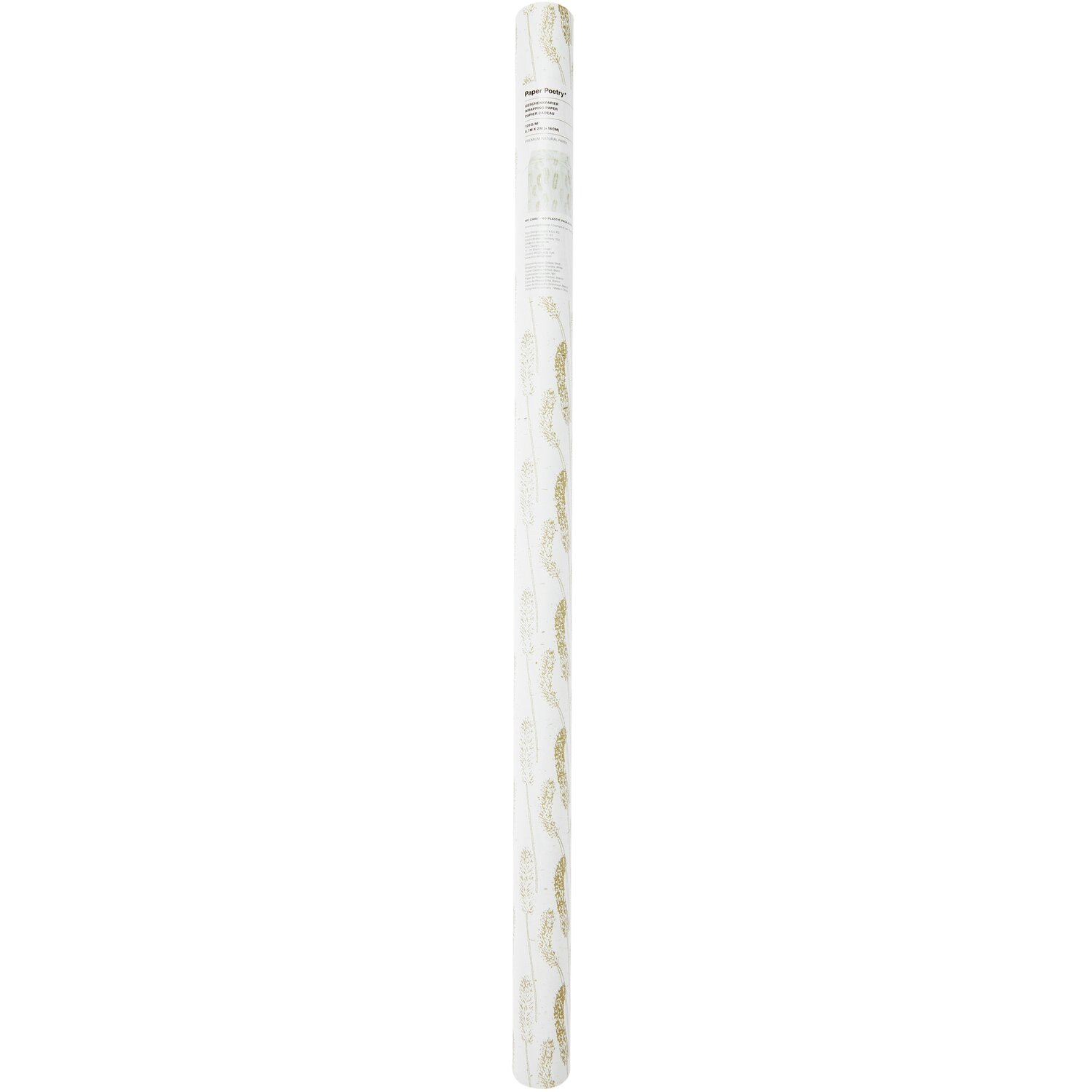 Paper Poetry Geschenkpapier Gräser Weiß 0,7x2m von Rico Design