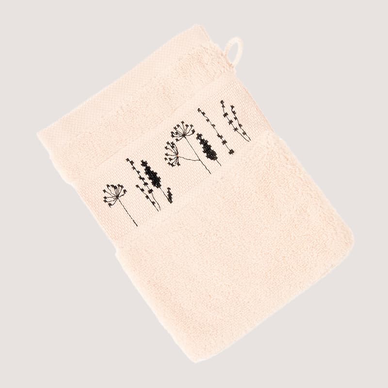 Stickset Waschhandschuh Puder Modell 80857 aus Stickbuch 186