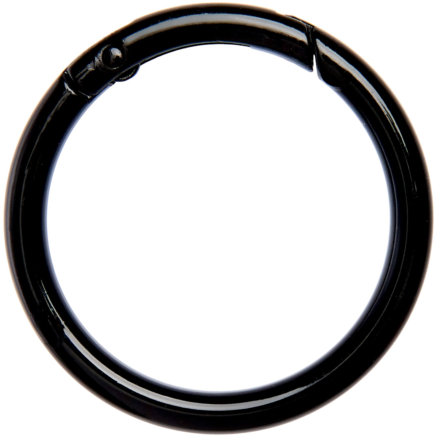 Karabiner-Ring Ø4,8cm Farbe Schwarz von Rico Design