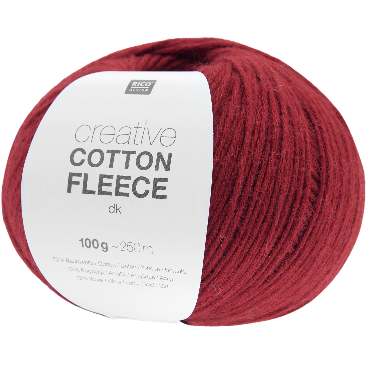 Rico Design Creative Cotton Fleece dk Bordeaux