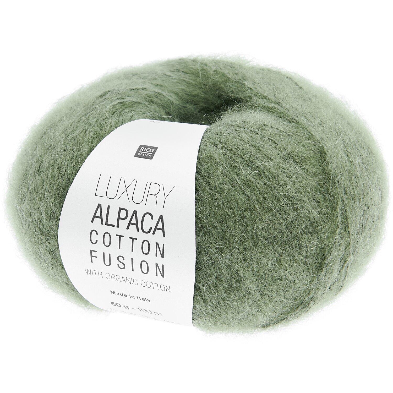Luxury Alpaca Cotton Fusion 50g 190m Farbe Aloe von Rico Design
