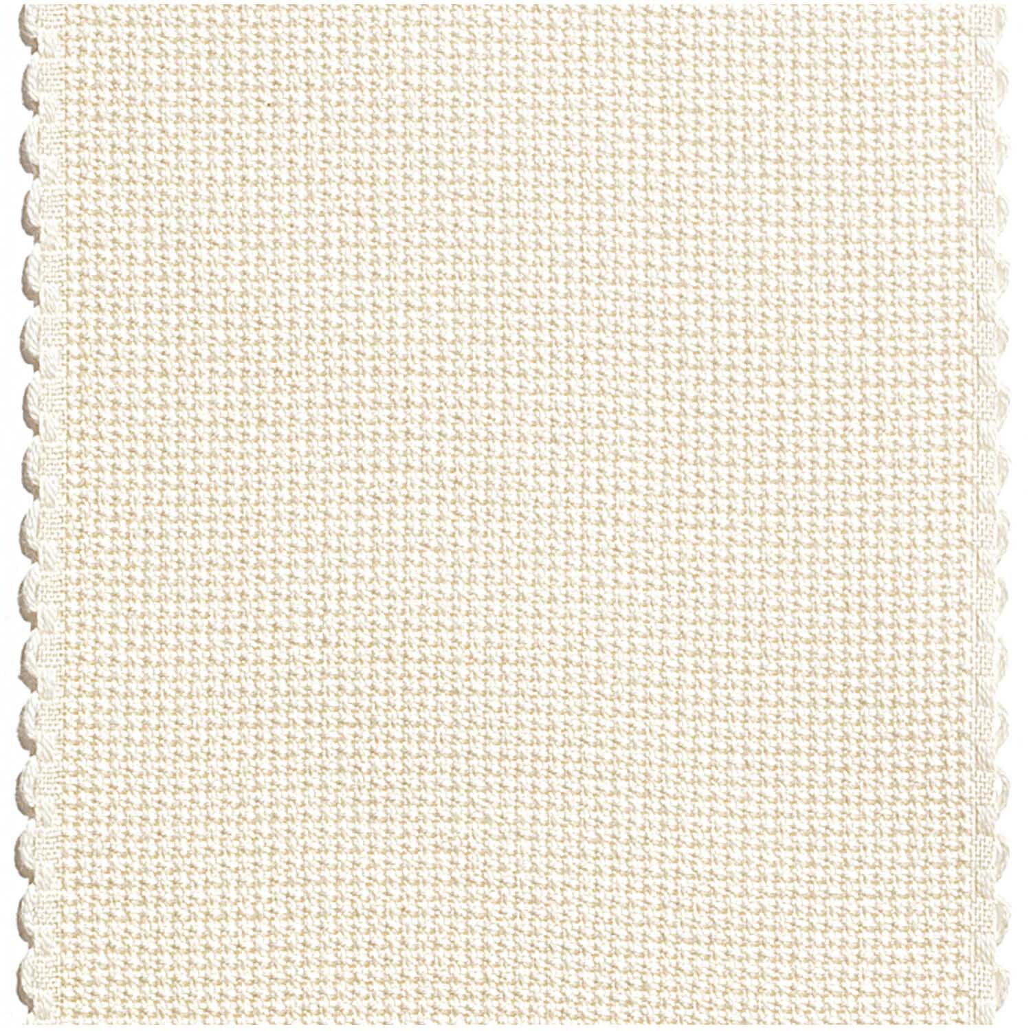 Aidaband creme mit Bogenkante 6 Stiche/cm 7,5cm von Rico Design. Hochwertiges Stickband in zartem Creme für kreative Handarbeiten.