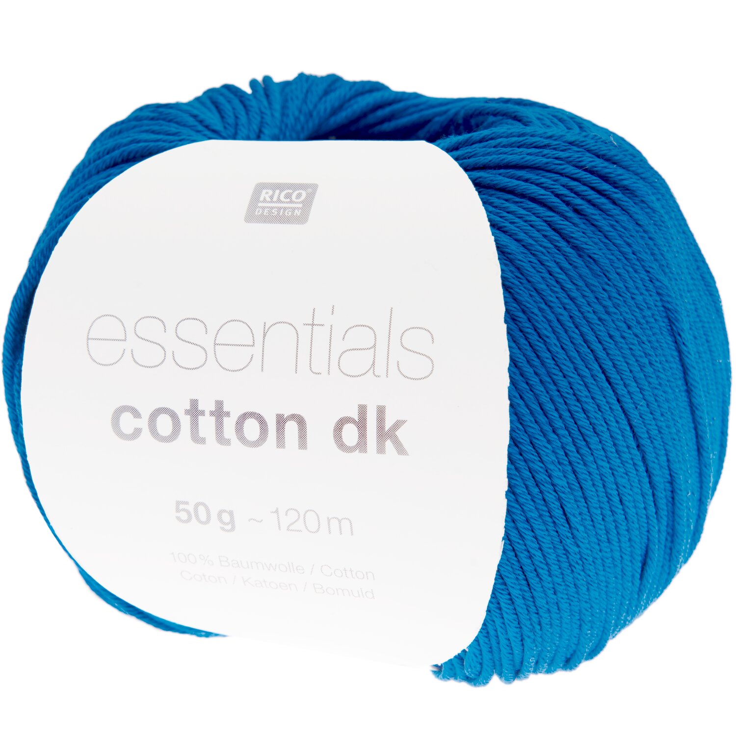 Essentials Cotton dk 50g 120m Farbe Kobalt von Rico Design