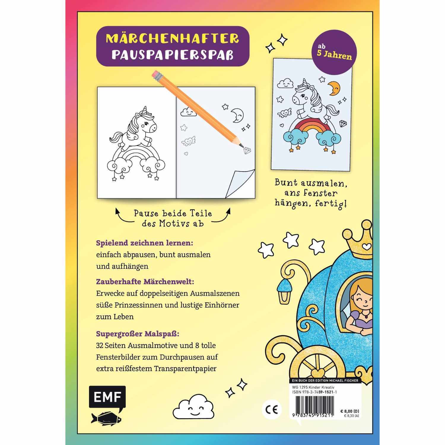 Bunter Pauspapier-Malspaß - Prinzessinnen und Einhörner Bunter Pauspapier-Malspaß - Prinzessinnen und Einhörner
