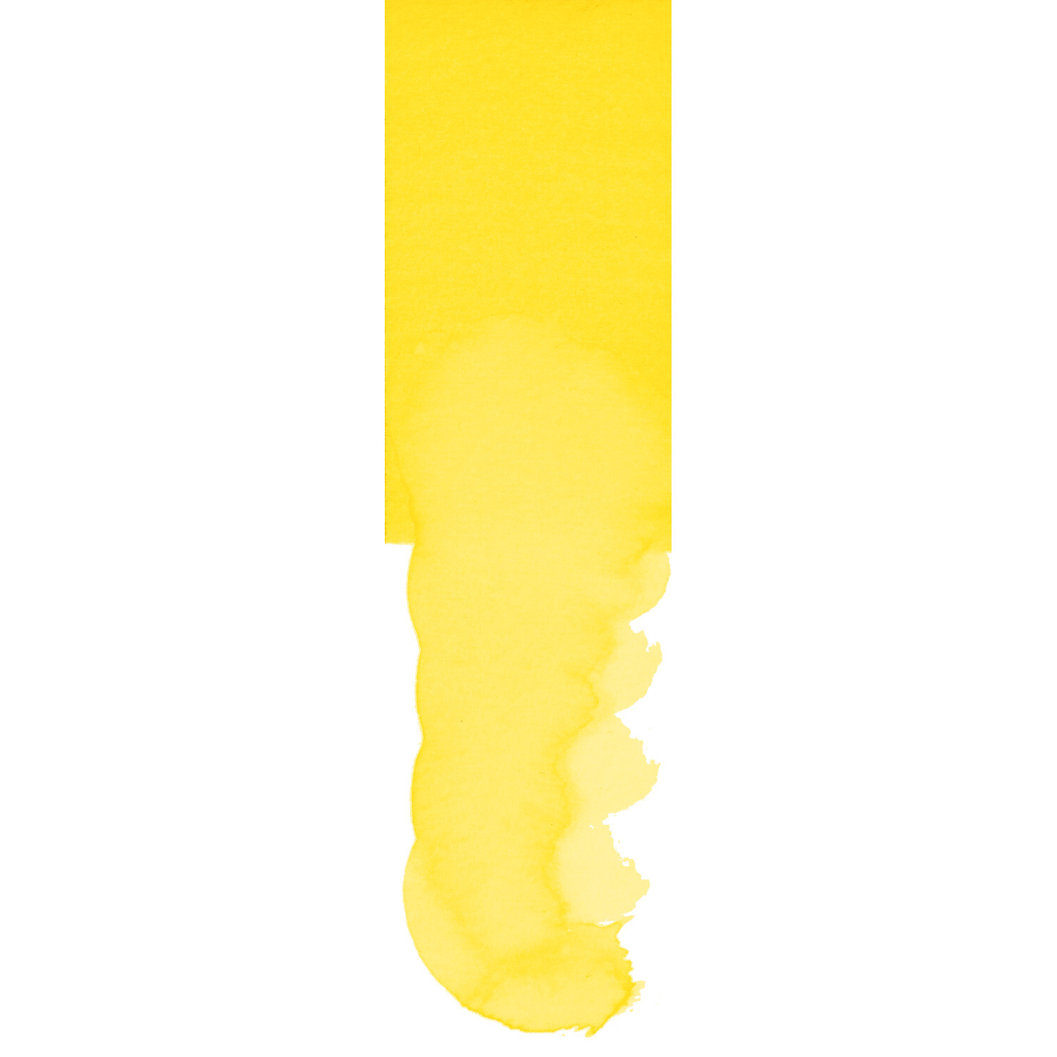 Goldfaber Aqua Dual Marker, Kadiumgelb, zeigt einen gelben Farbstrich auf weißem Hintergrund. Ideal für kreative Projekte.