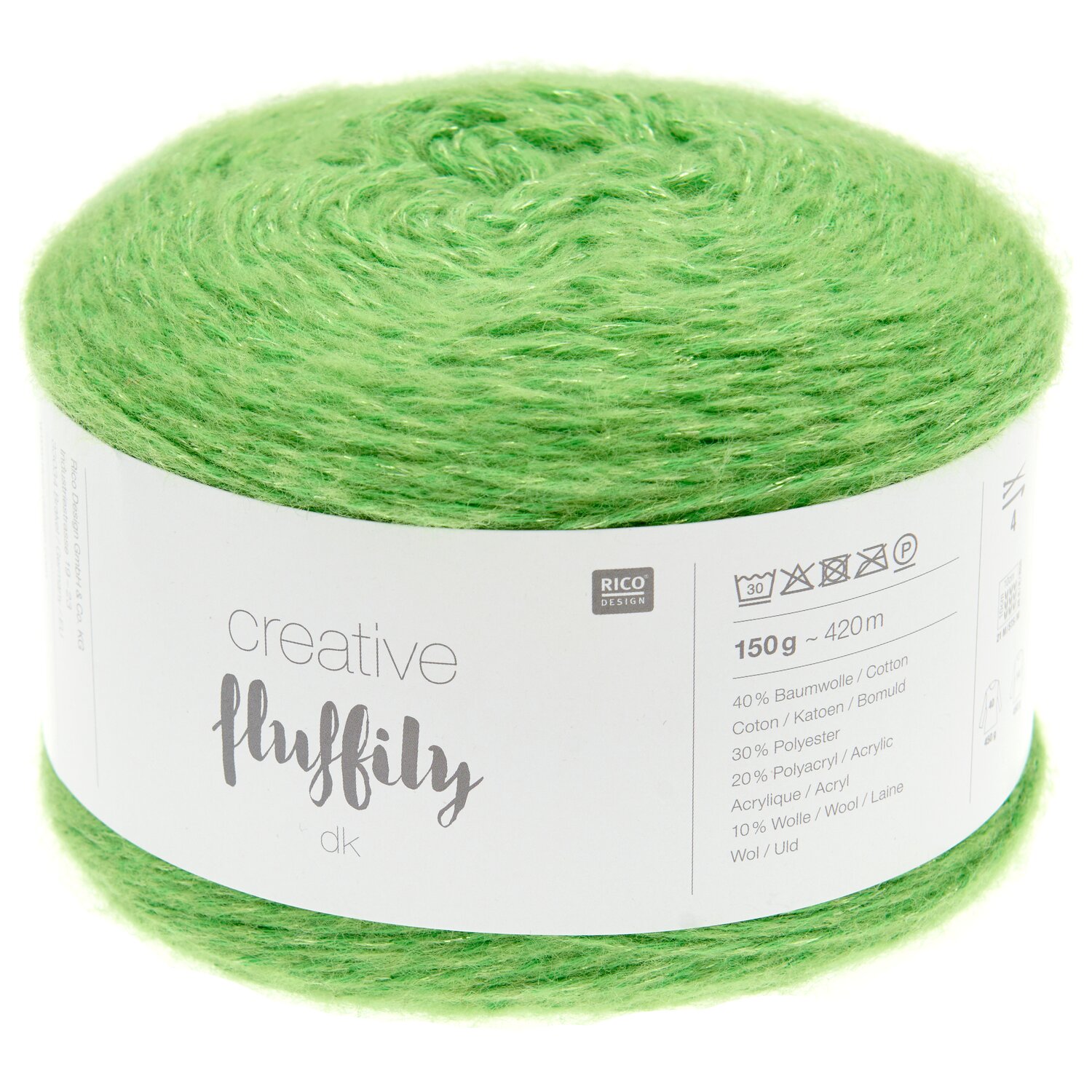 Creative Fluffily dk 150g 420m Farbe Grasgrün von Rico Design