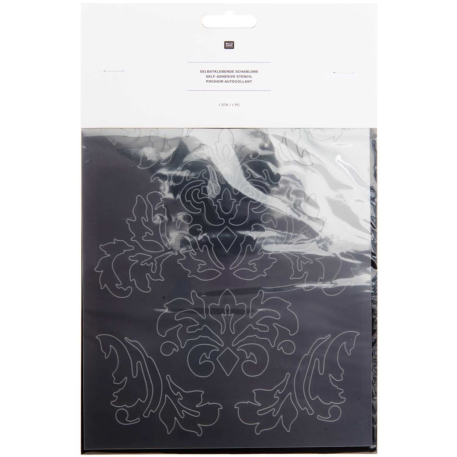 Schablone romatische Ornamente 18,5x24,5cm selbstklebend