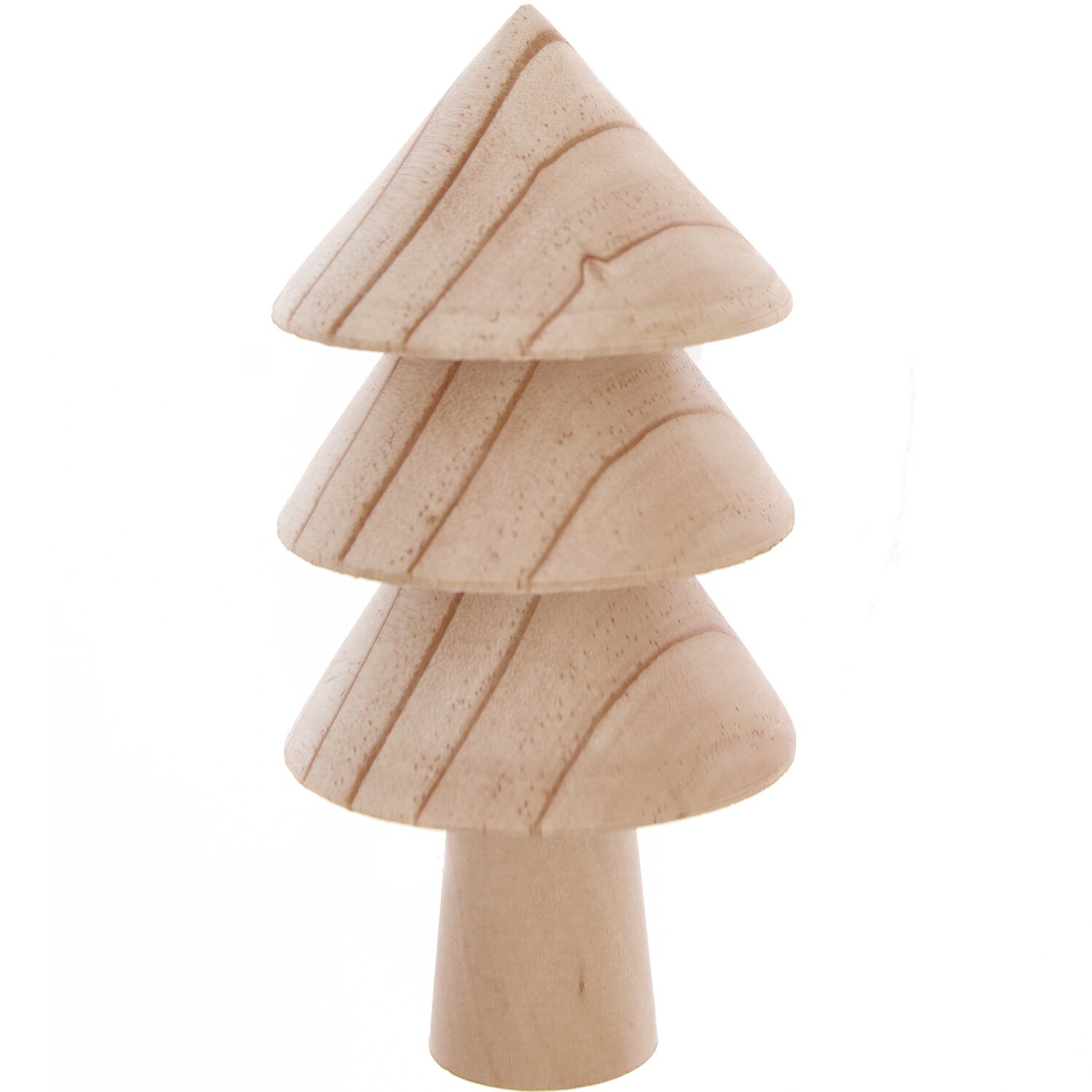 Tanne aus Holz natur: Dekorative Holzfigur in natürlichem Design von Rico Design, ideal für festliche Dekorationen.