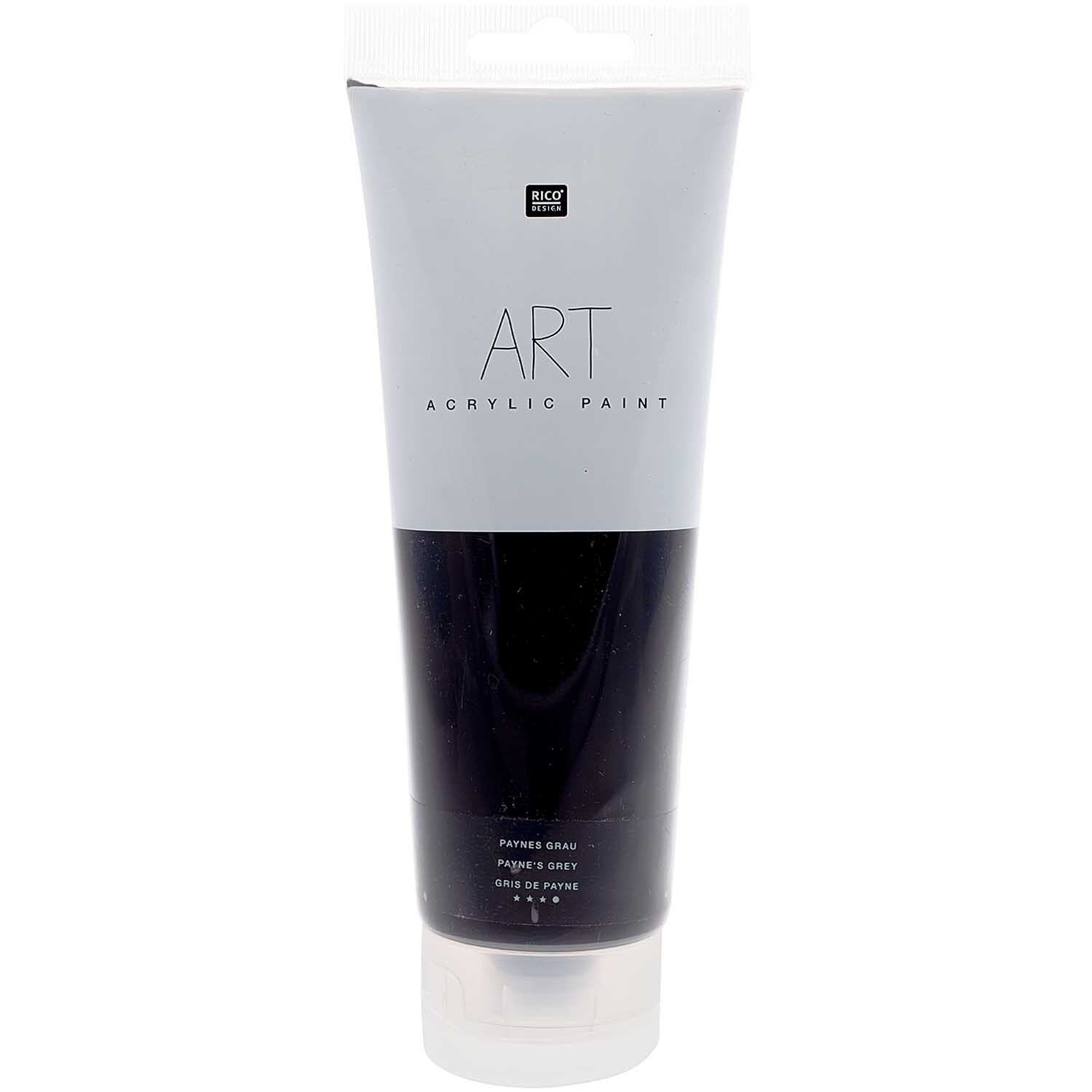 Rico Design ART Künstler Acrylfarbe 250ml Paynes-Grau